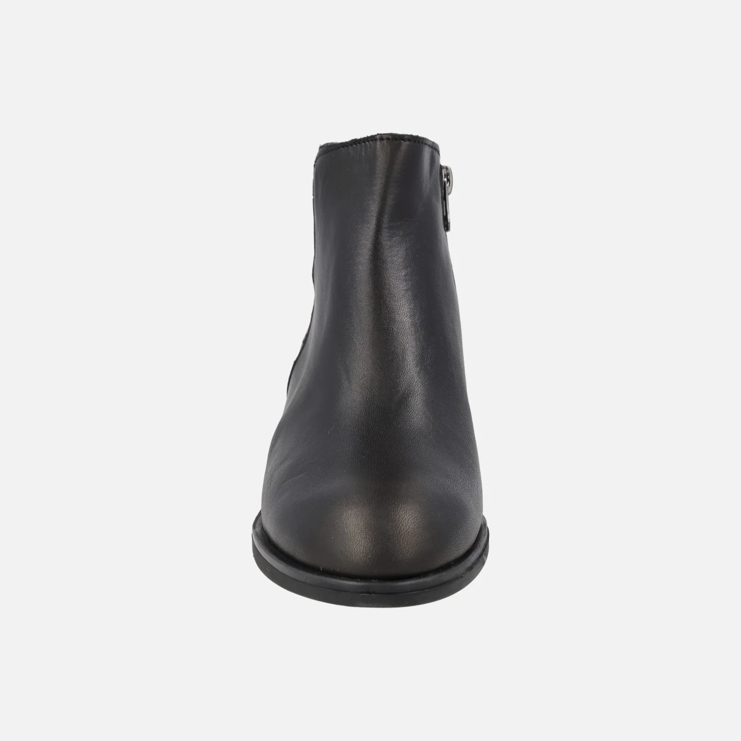Botines negros de piel con elástico y tachas metálicas - Image 5