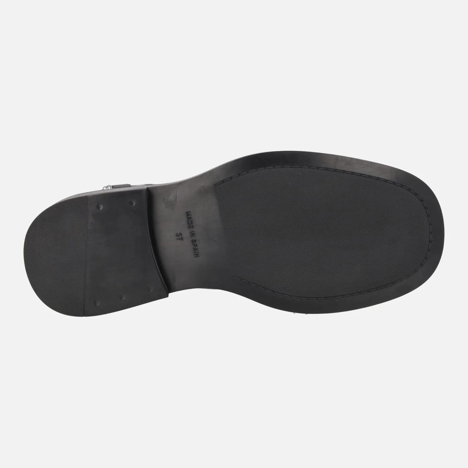 Botines negros de piel Eloise con hebilla frontal - Image 5
