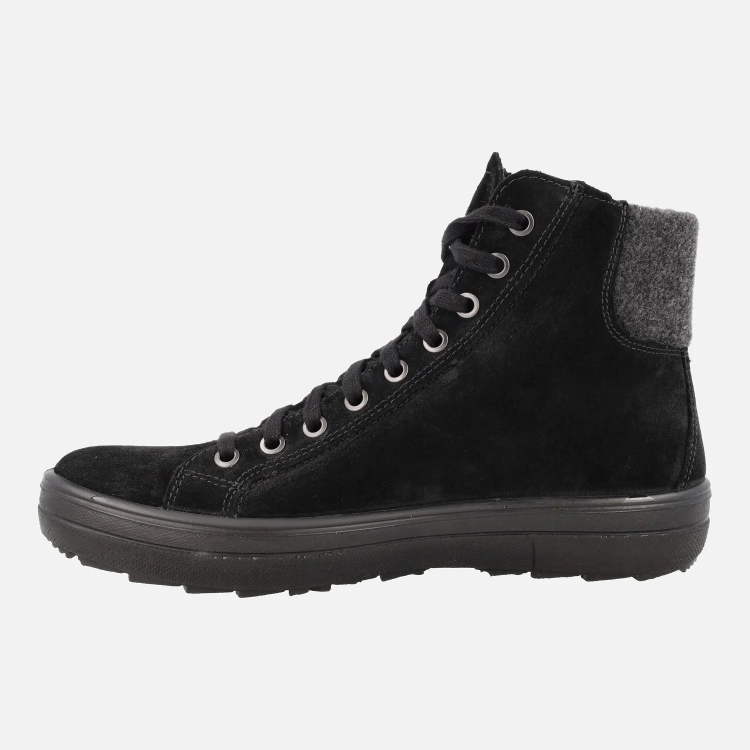 Botines negros de serraje con cordones y membrana Gore-tex - Image 3