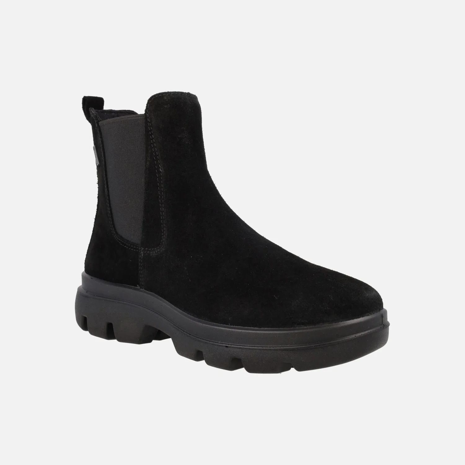 Botines negros de serraje con membrana Gore tex y elástico lateral - Image 2
