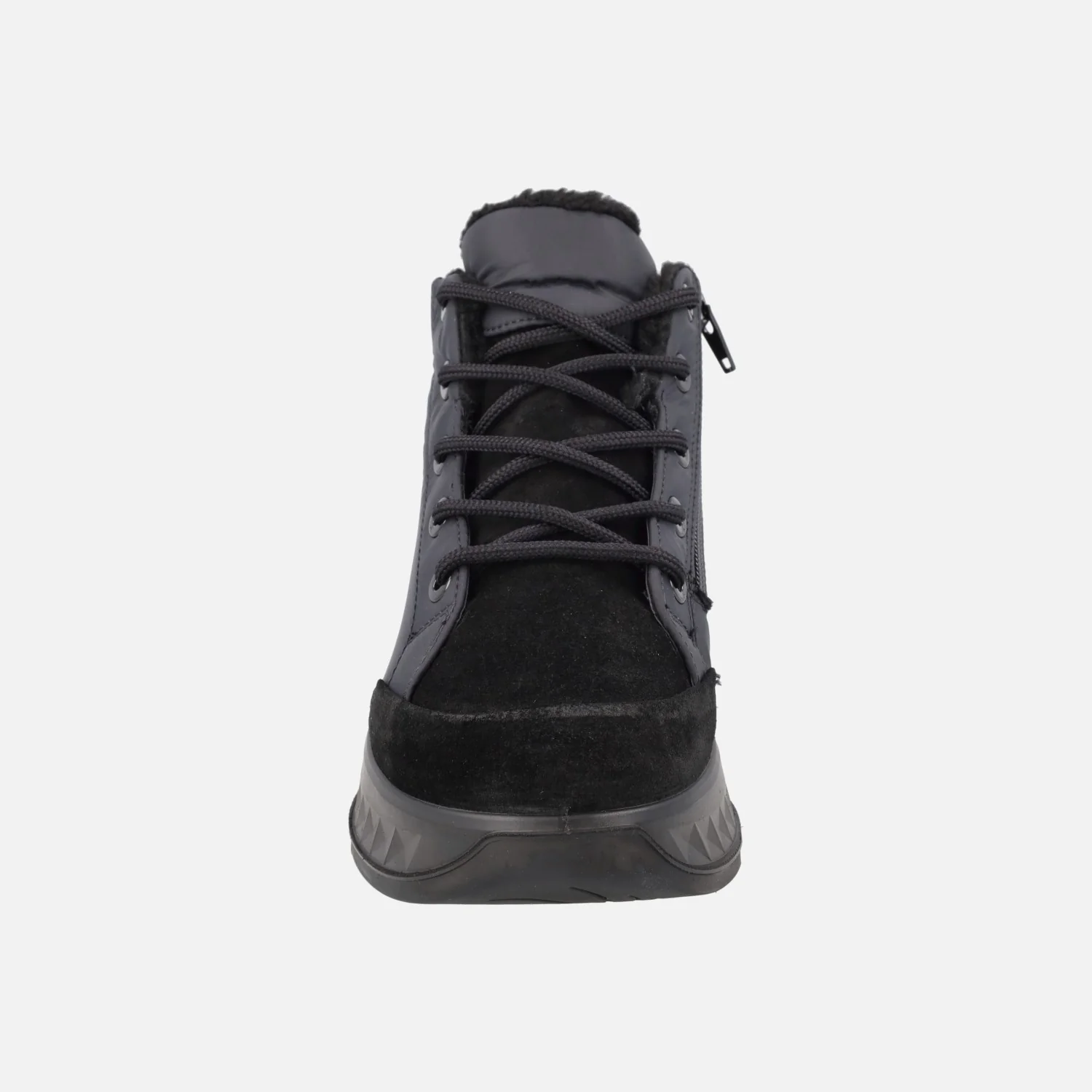 Botines negros en combinado de serraje y tejido con membrana Gore tex - Image 5