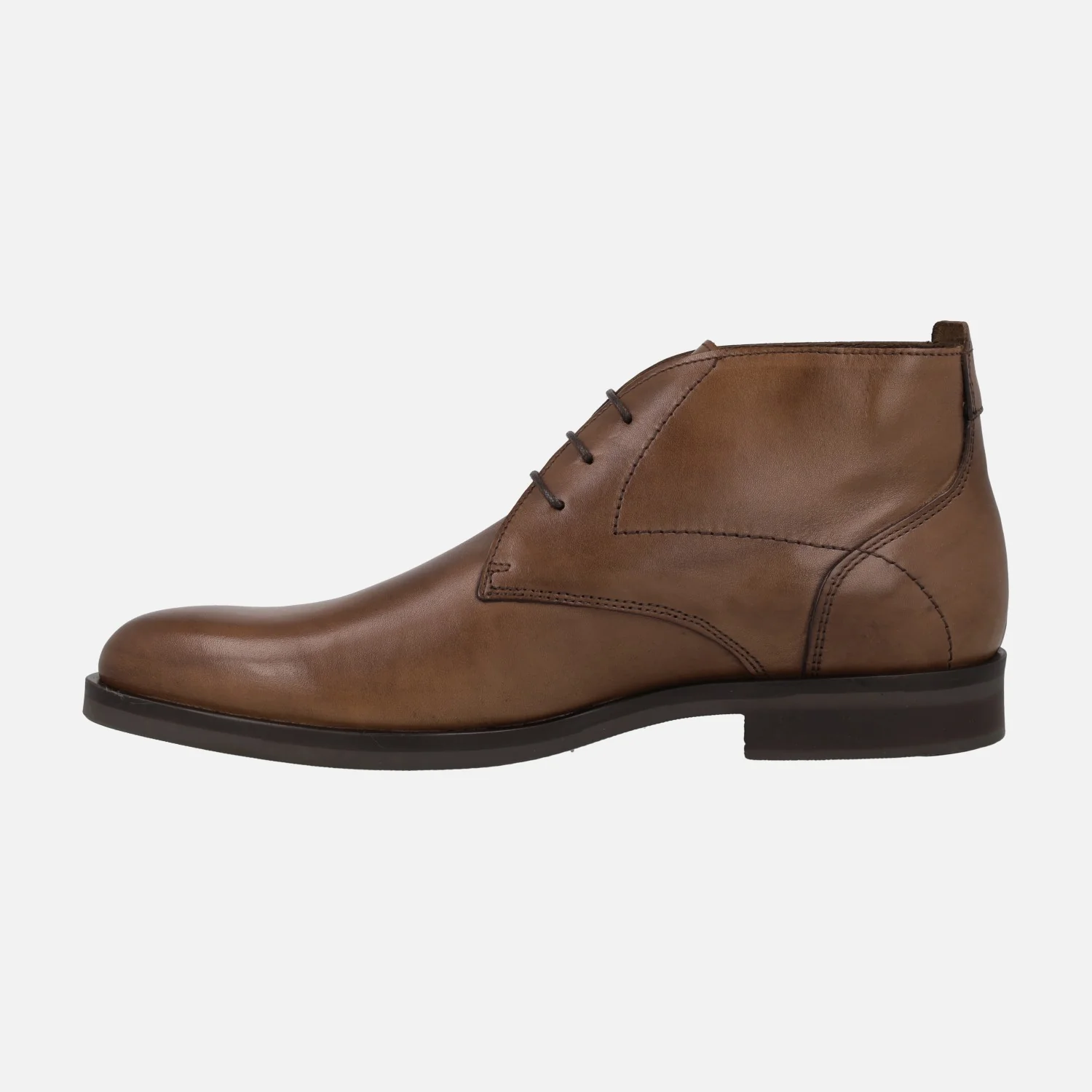 Botines de cordones para hombre en color cuero - Image 4