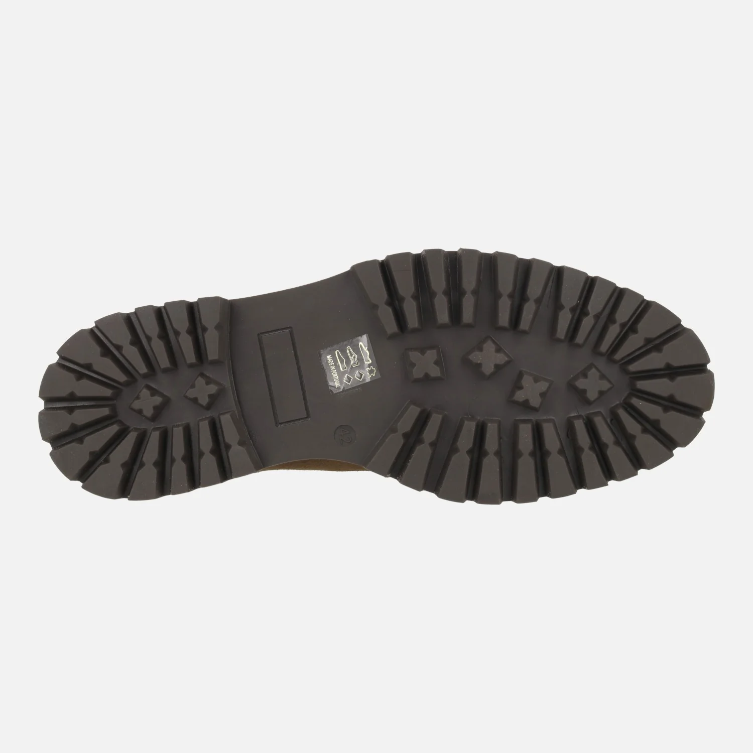 Botines para hombre estilo chelsea en serraje color cuero - Image 5