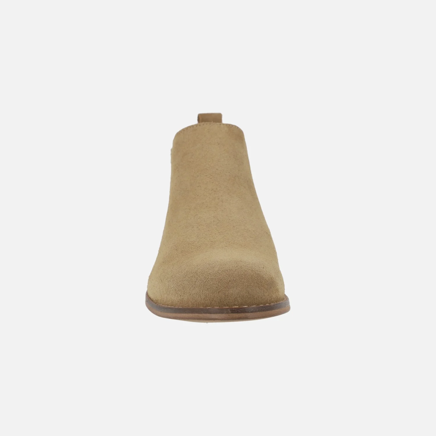 Botines tobilleros estilo chelsea en serraje camel - Image 3