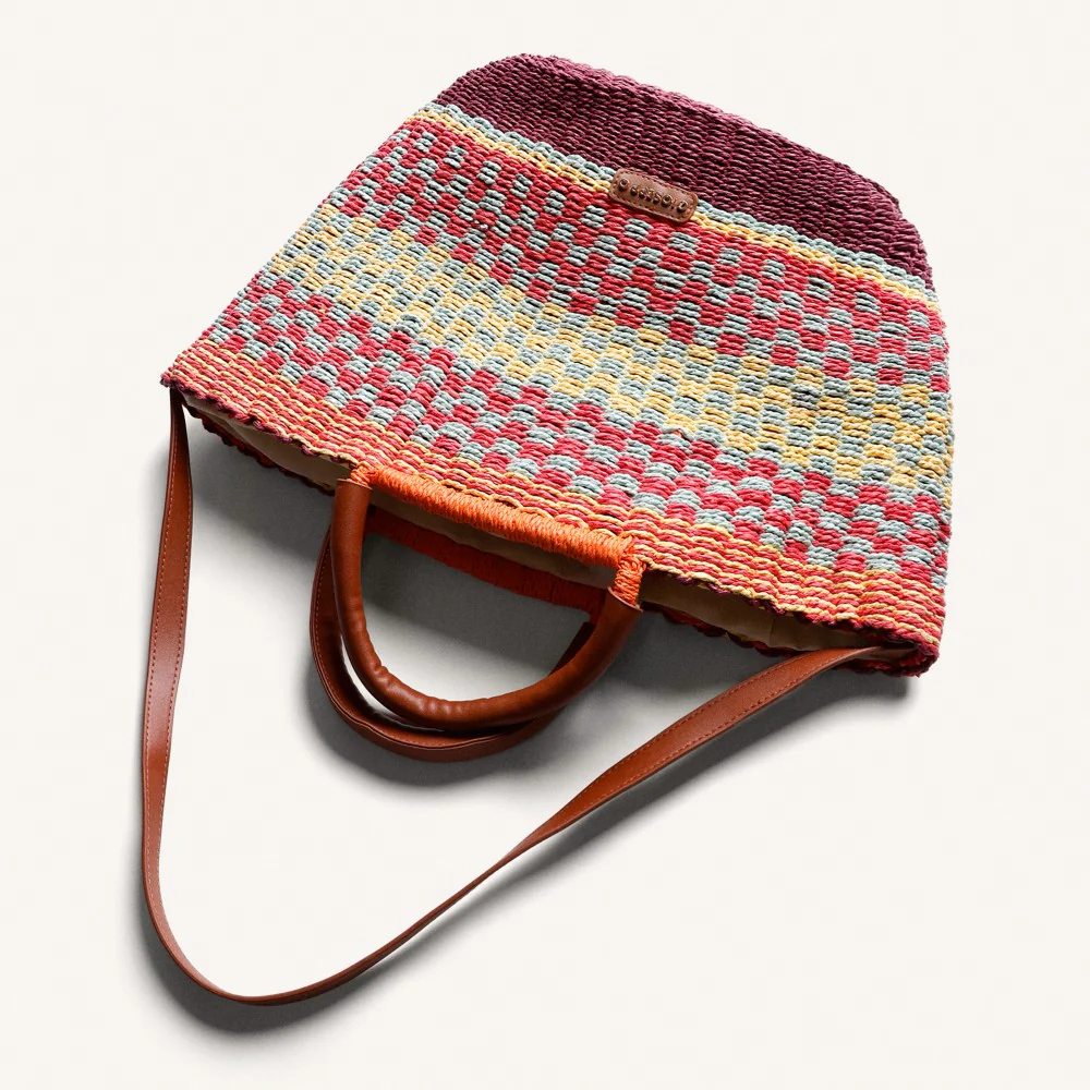 Capazo estampado multicolor Pangani - Image 4
