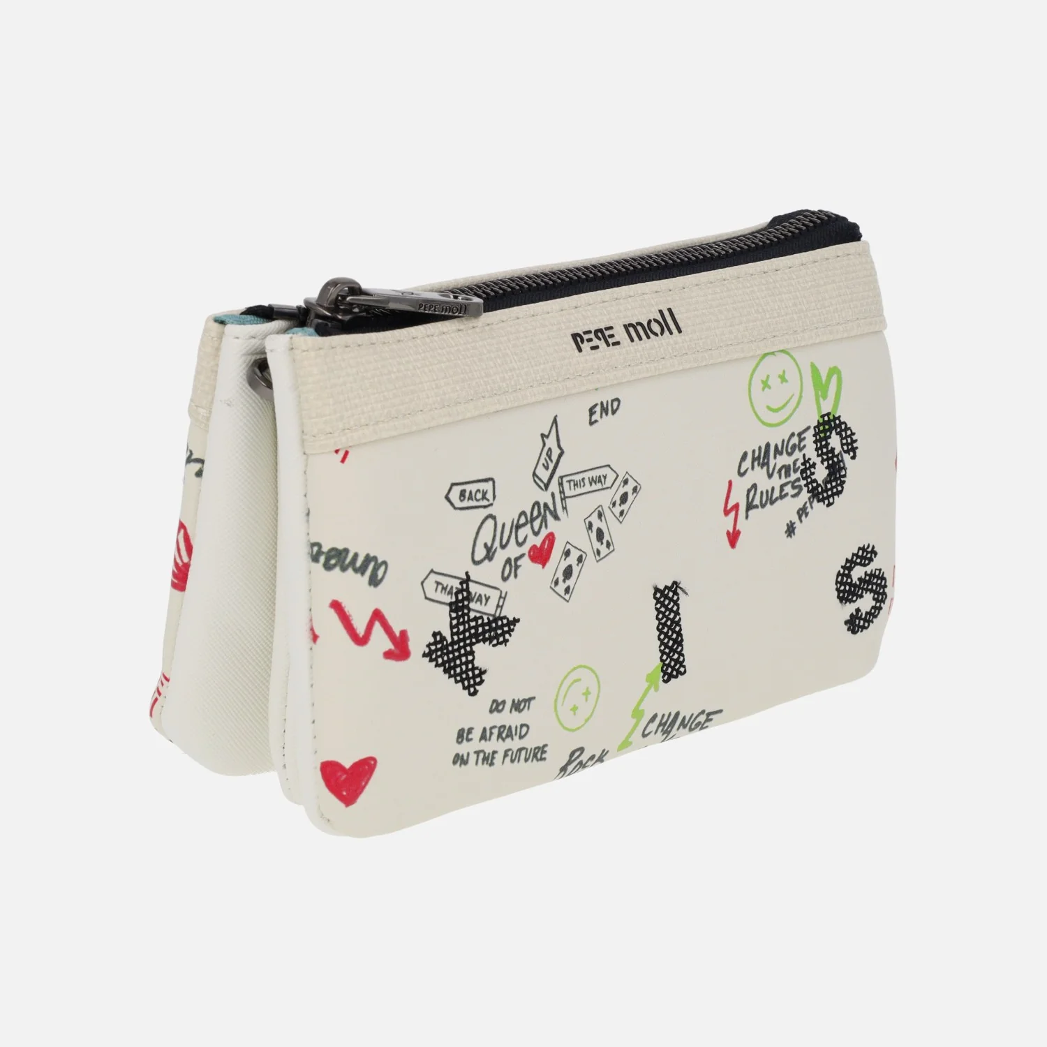 Carteras con triple compartimento y detalle de graffity - Image 2