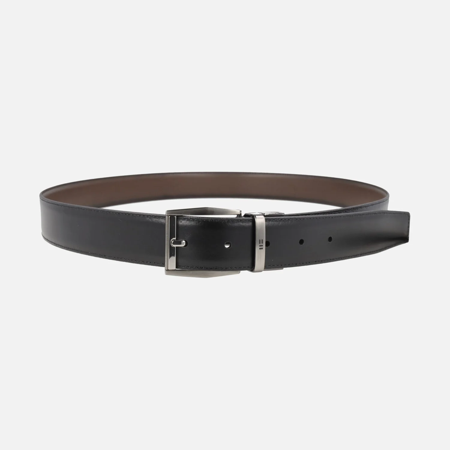 Cinturones para hombre reversibles de piel color marron - negro - Image 3