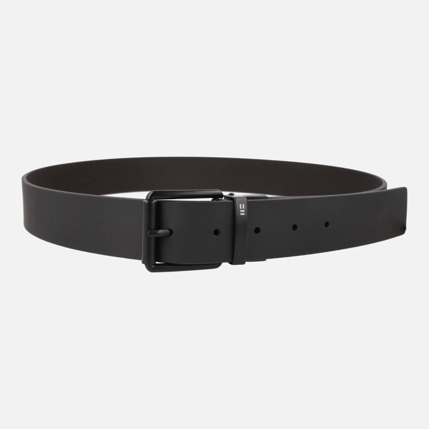 Cinturones reversibles para hombre negro liso - grabado burdeos