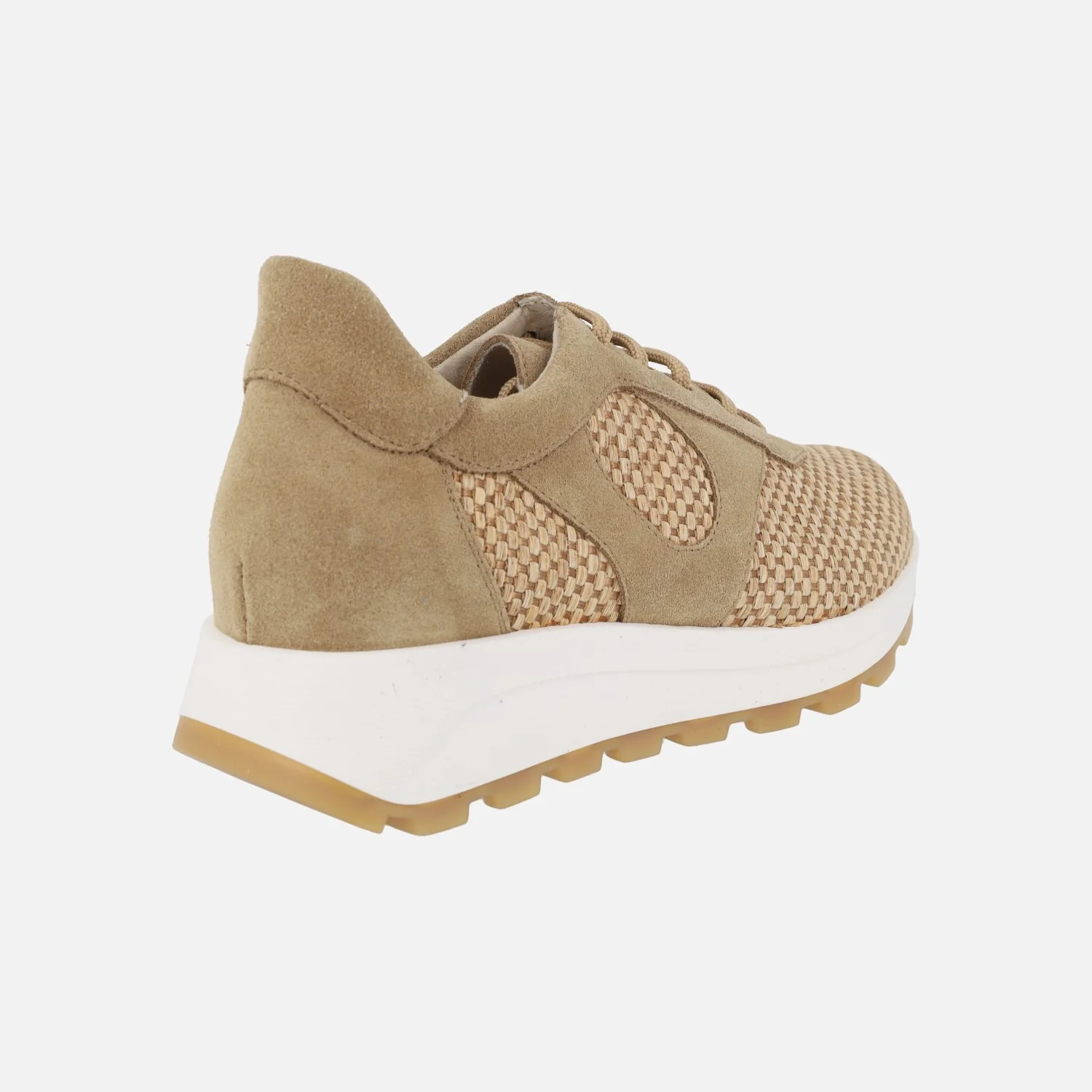 Deportivas de cordones en combinado de rafia y serraje - Image 14