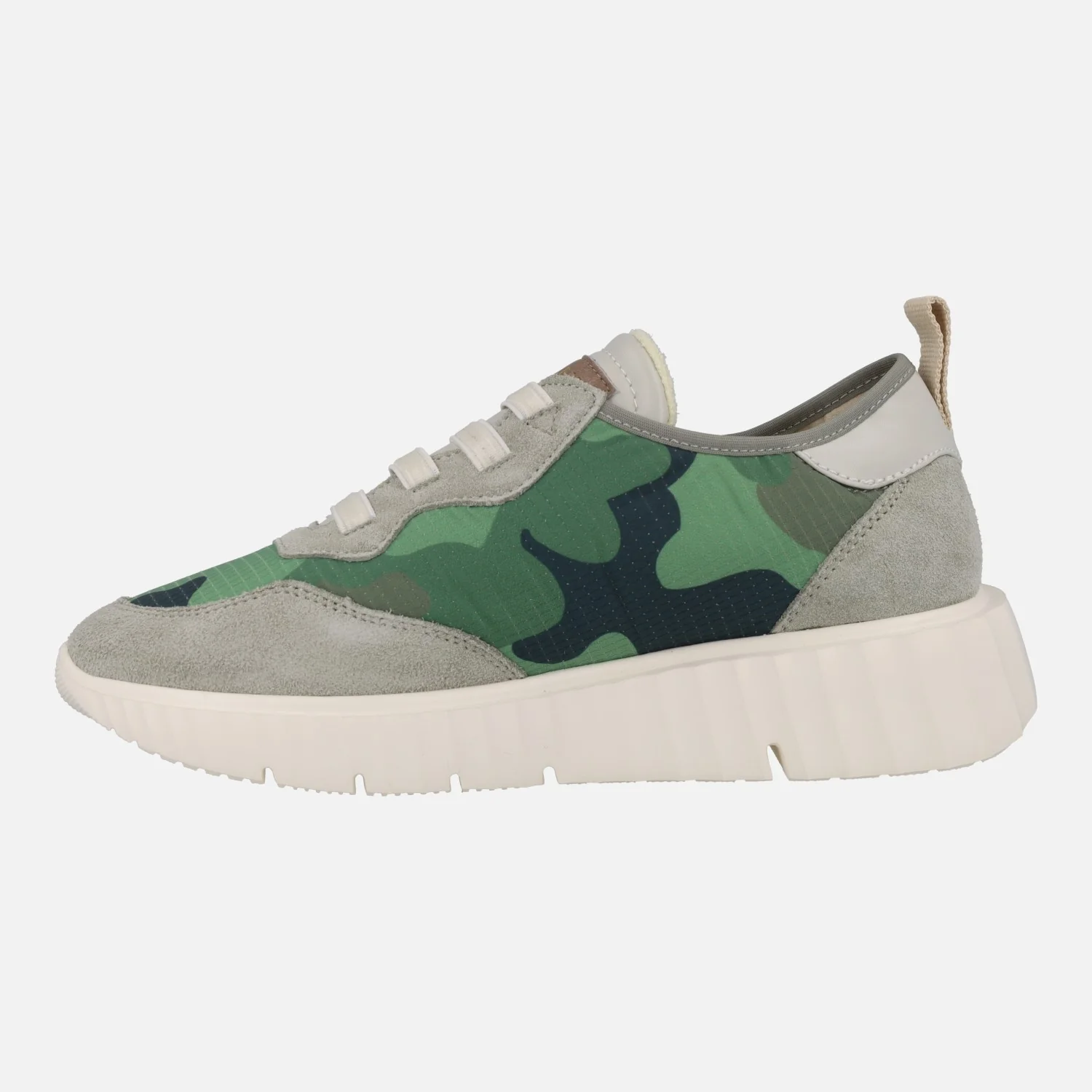 Deportivas Concordia en tejido camuflaje verde - Image 3