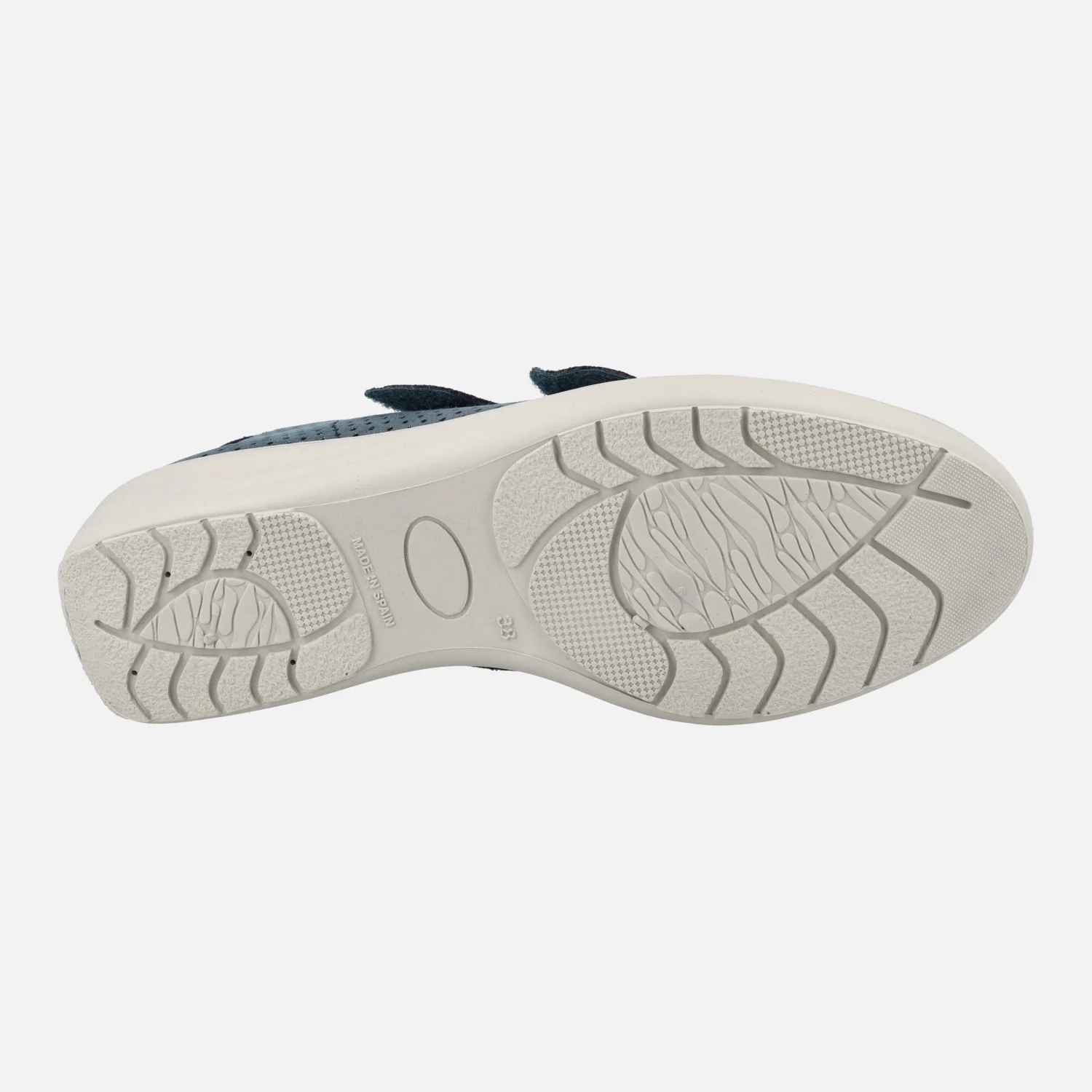 Deportivas confort para mujer en combinado azul con cierre de velcros - Image 7