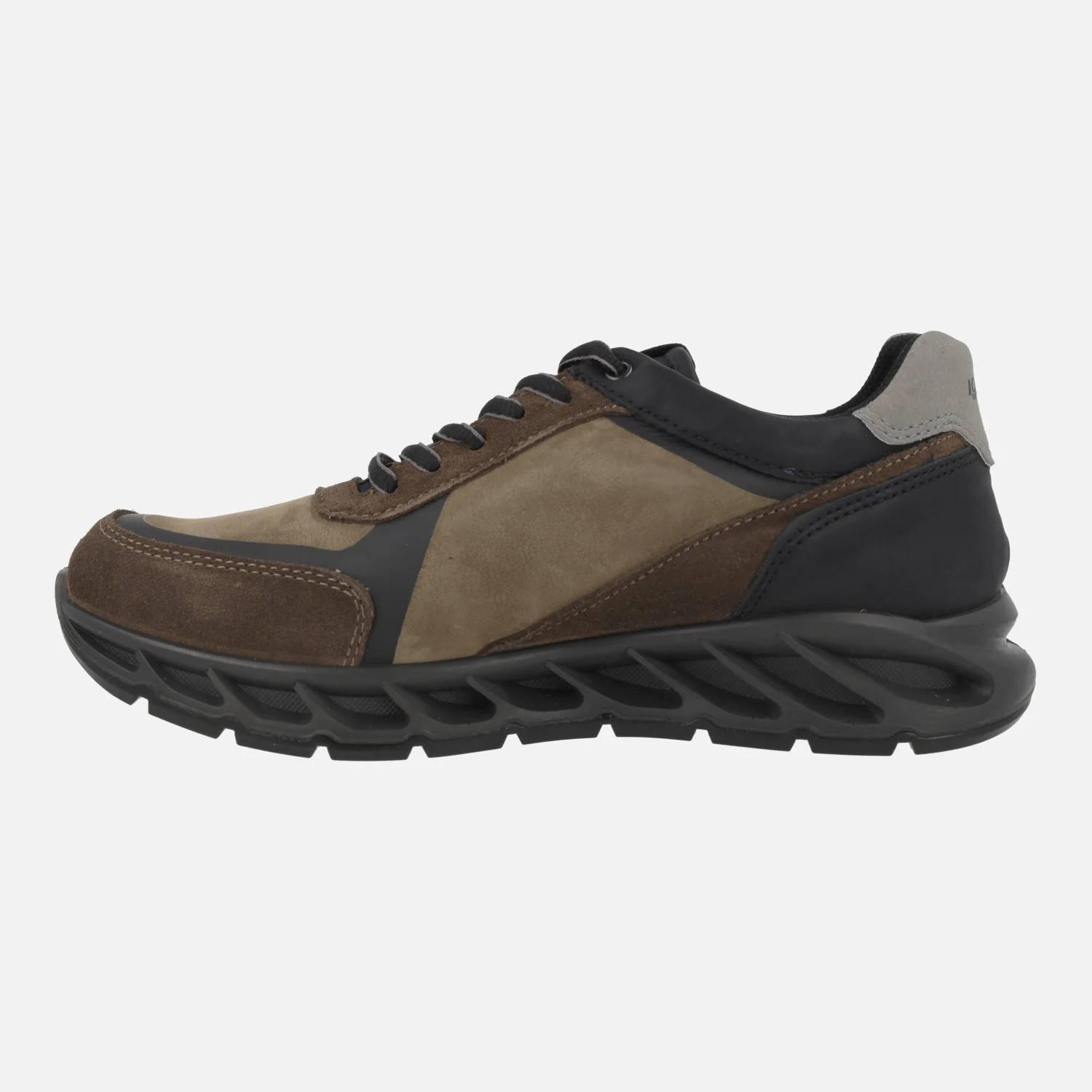 Deportivas multi material en combinado marrón con membrana Gore-tex - Image 3