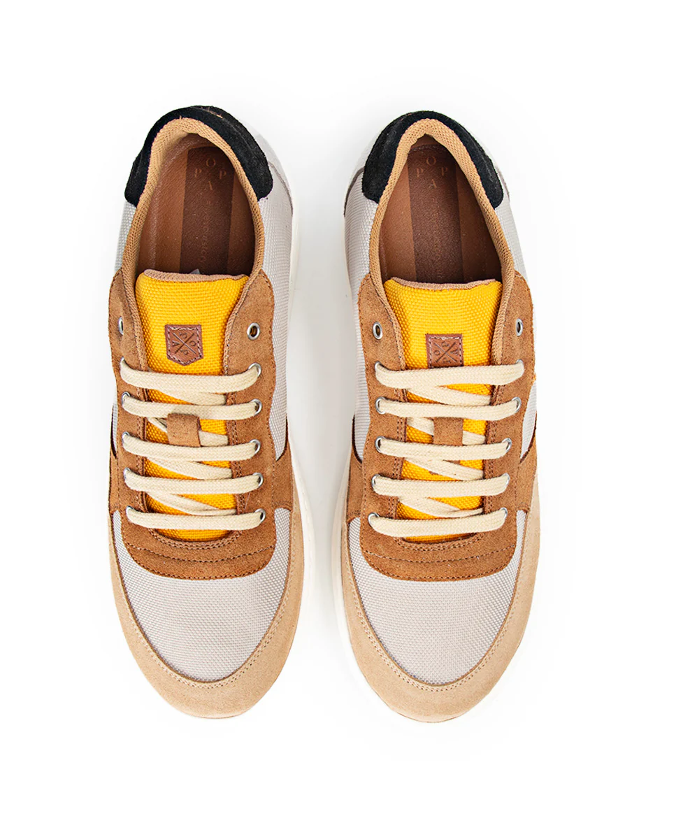 Deportivas para hombre Efetres nylon cuero - Image 3