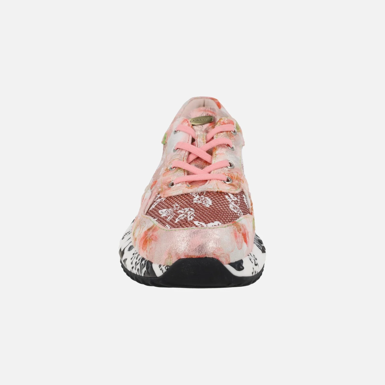 Deportivas rosas Laura Vita con estampado de flores Burton 05 framboise - Image 5