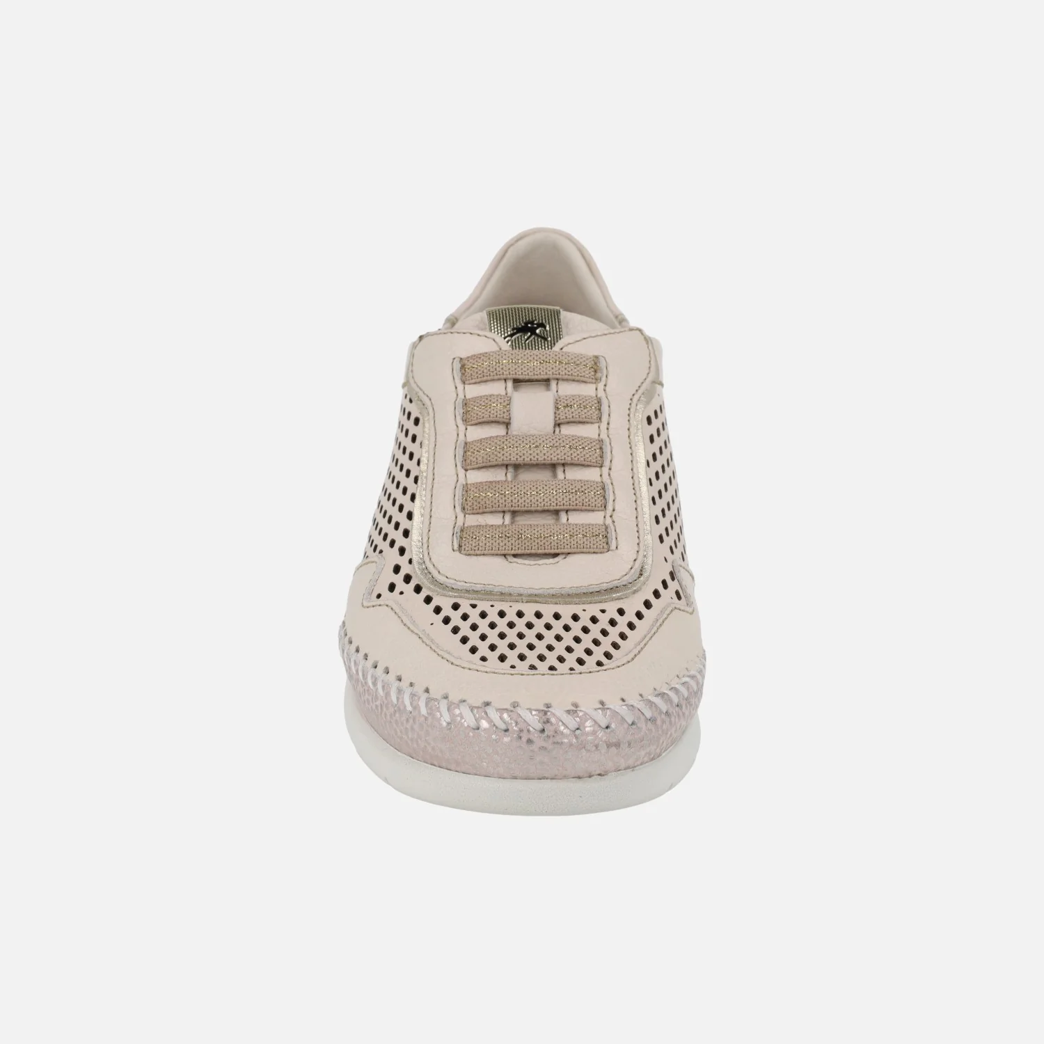 Deportivos confort Sella en piel beige con gomas elásticas - Image 5