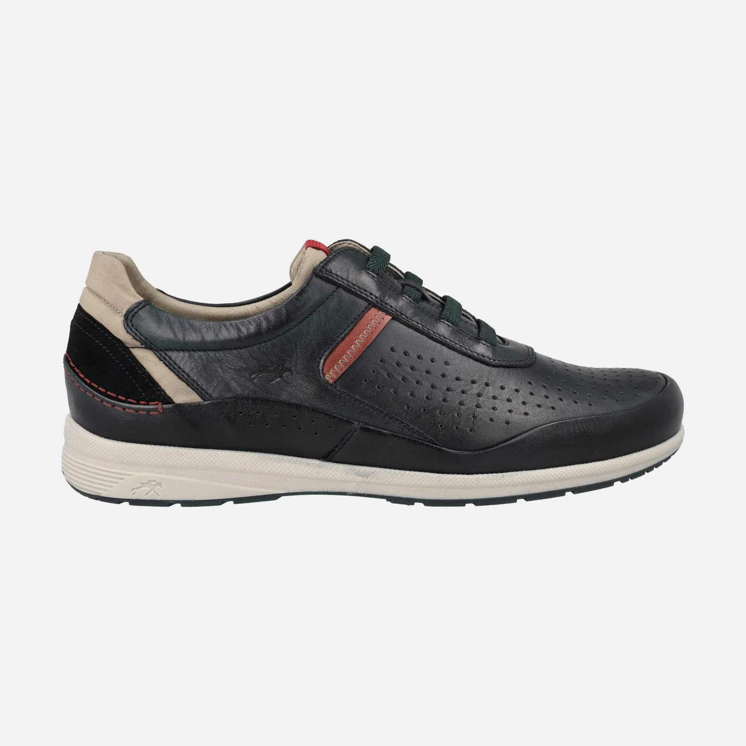 Deportivos de piel con cordones elásticos Jaden