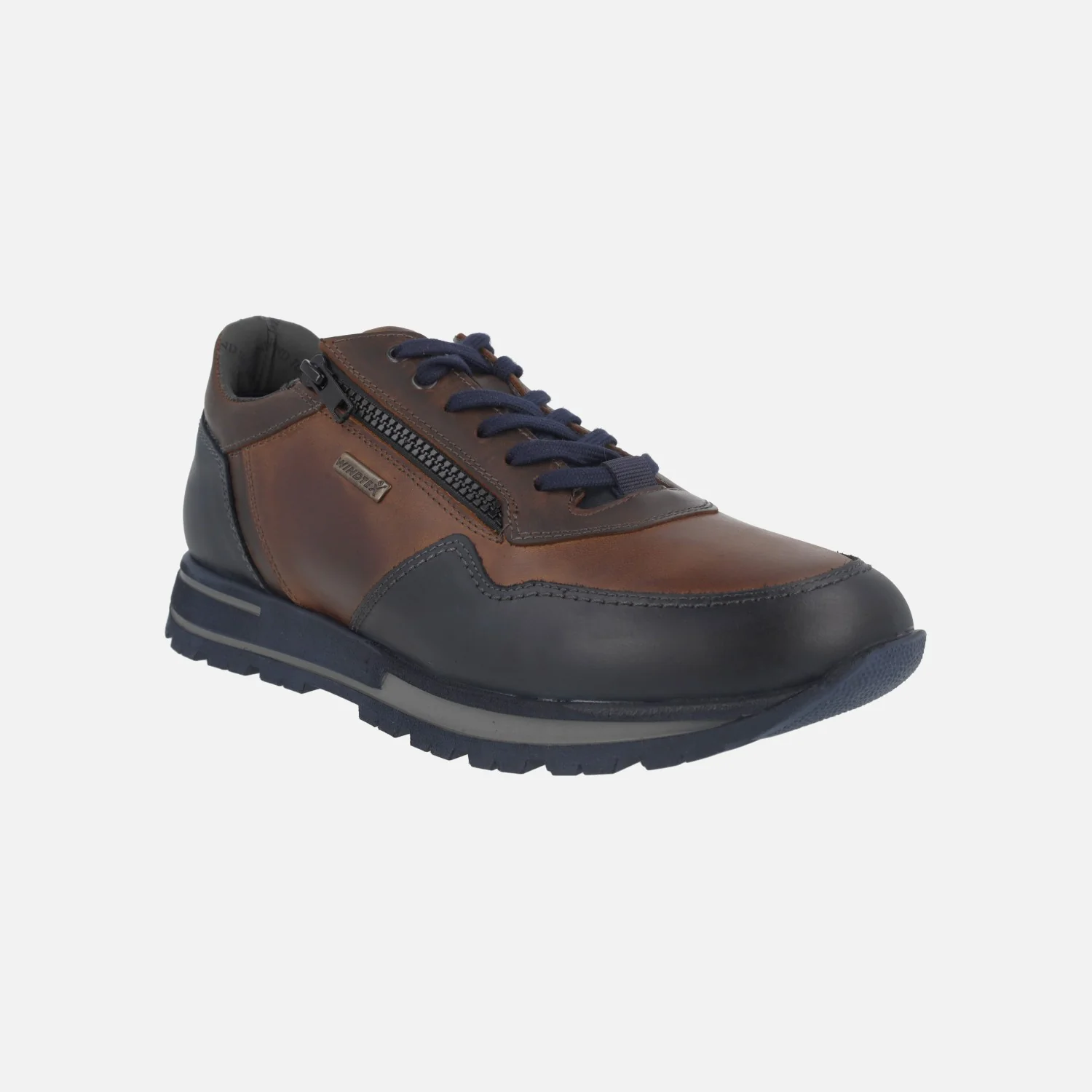 Deportivos de piel con membrana impermeable y cremallera - Image 2