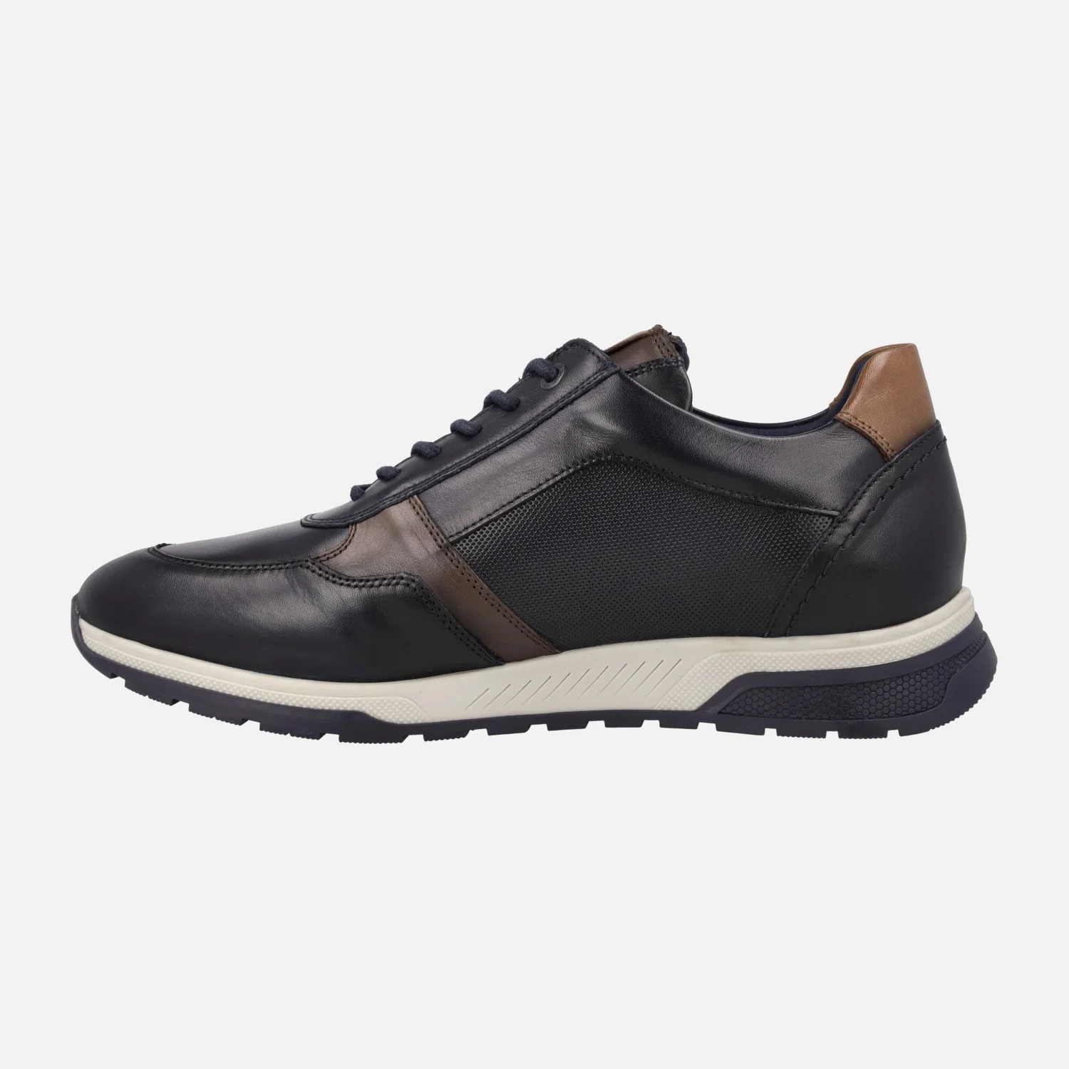 Deportivos de piel Louis para hombre con cordones y cremallera lateral - Image 10