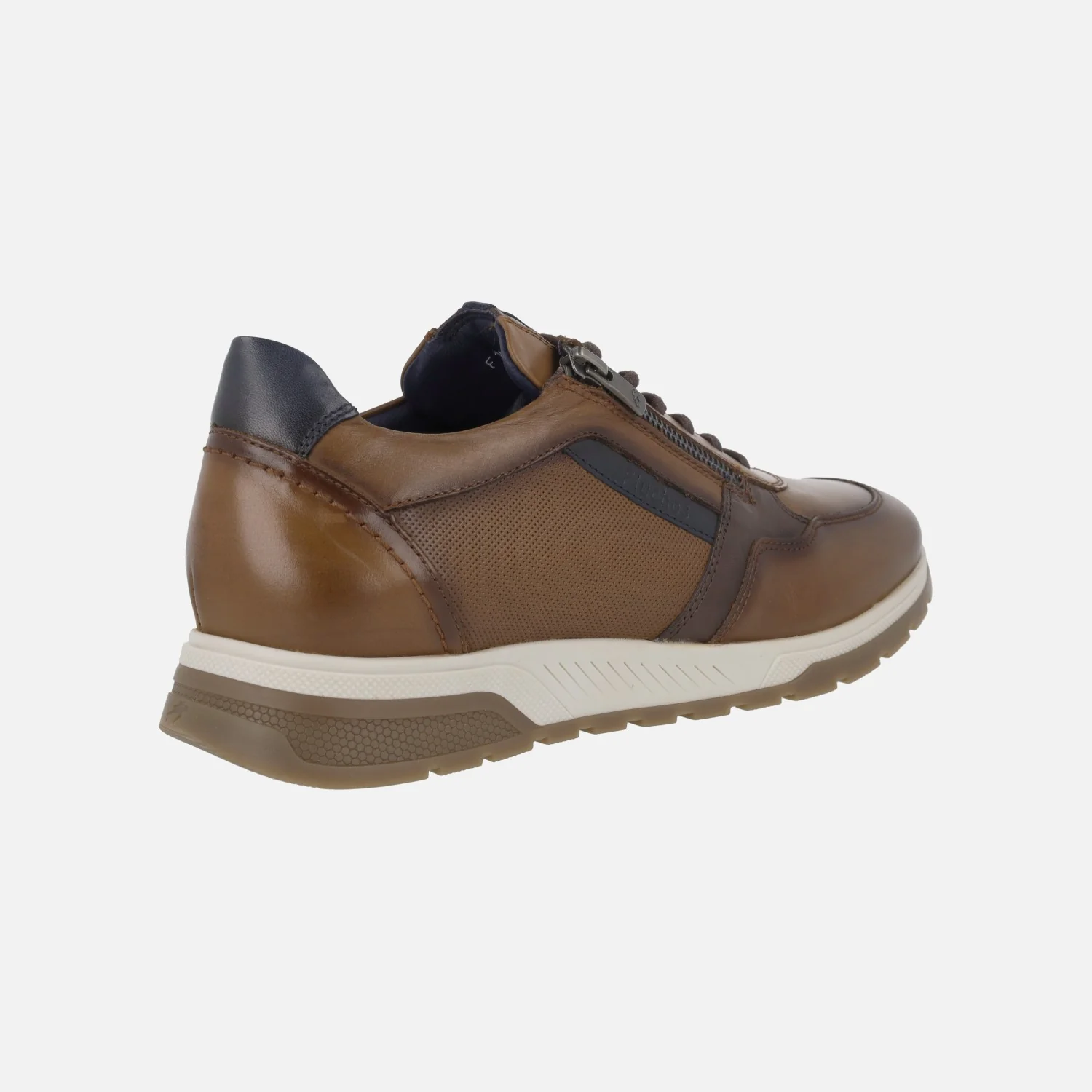 Deportivos de piel Louis para hombre con cordones y cremallera lateral - Image 3