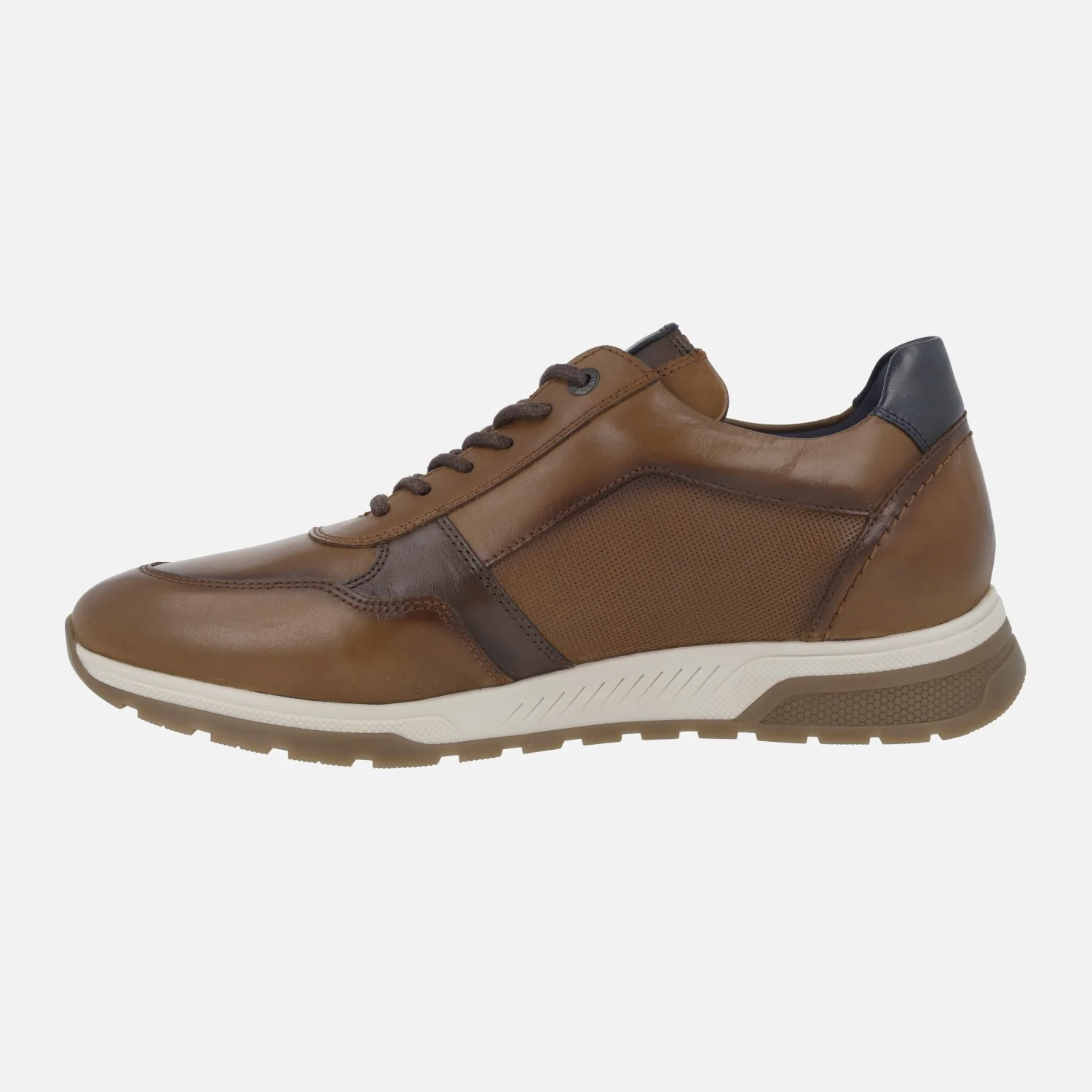 Deportivos de piel Louis para hombre con cordones y cremallera lateral - Image 4