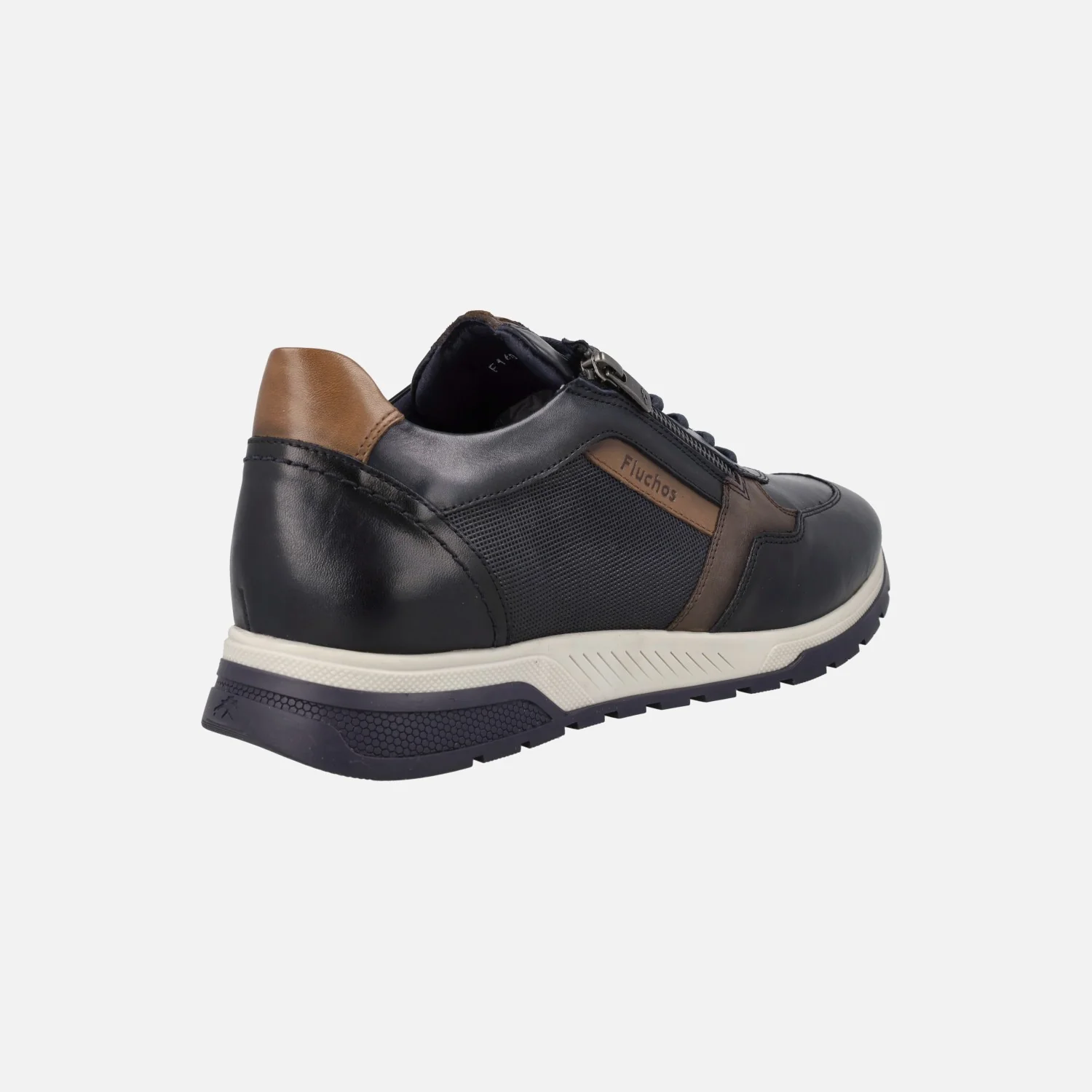 Deportivos de piel Louis para hombre con cordones y cremallera lateral - Image 9