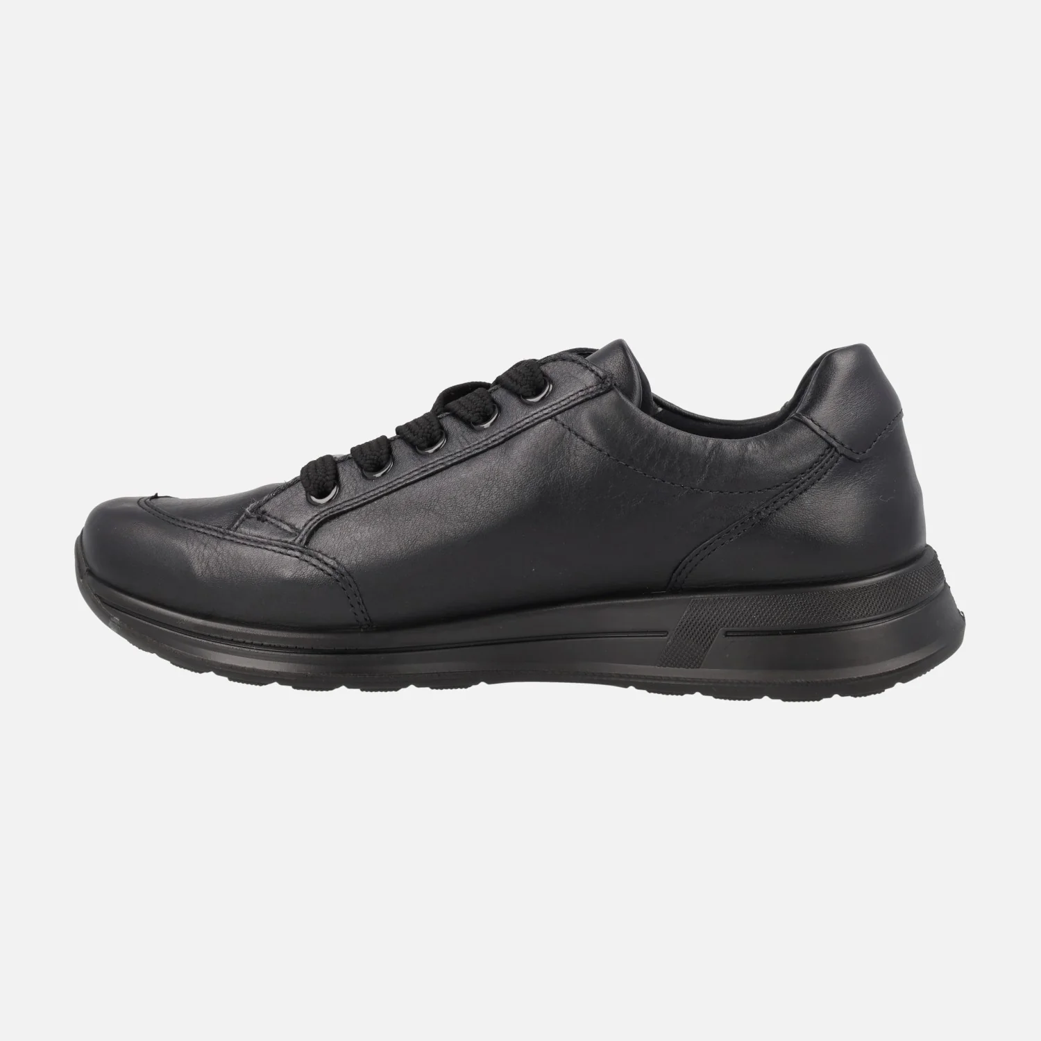 Deportivos negros de piel con cordones y membrana Gore-tex - Image 4