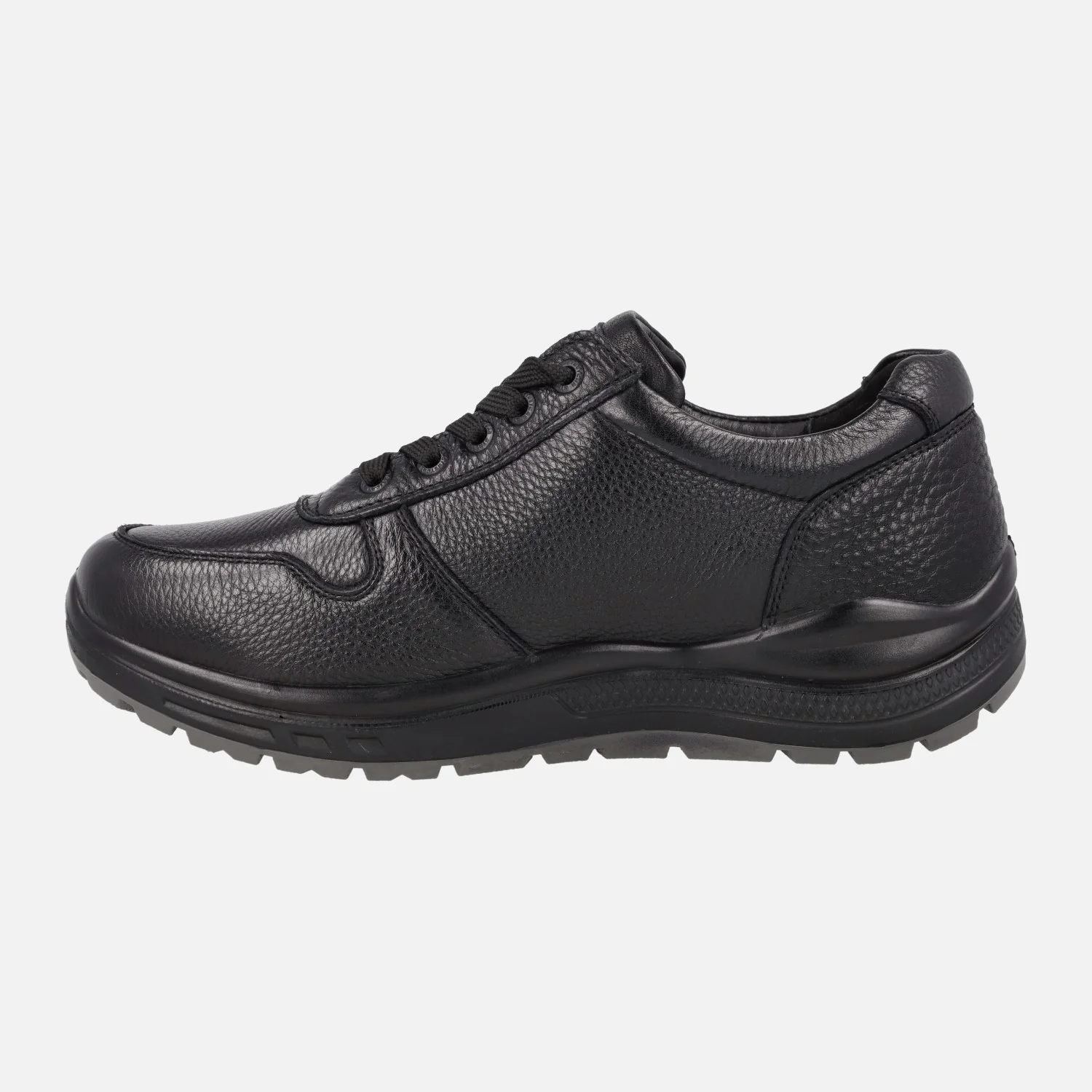 Deportivos negros de piel de calce ancho para hombre con membrana TEX - Image 4