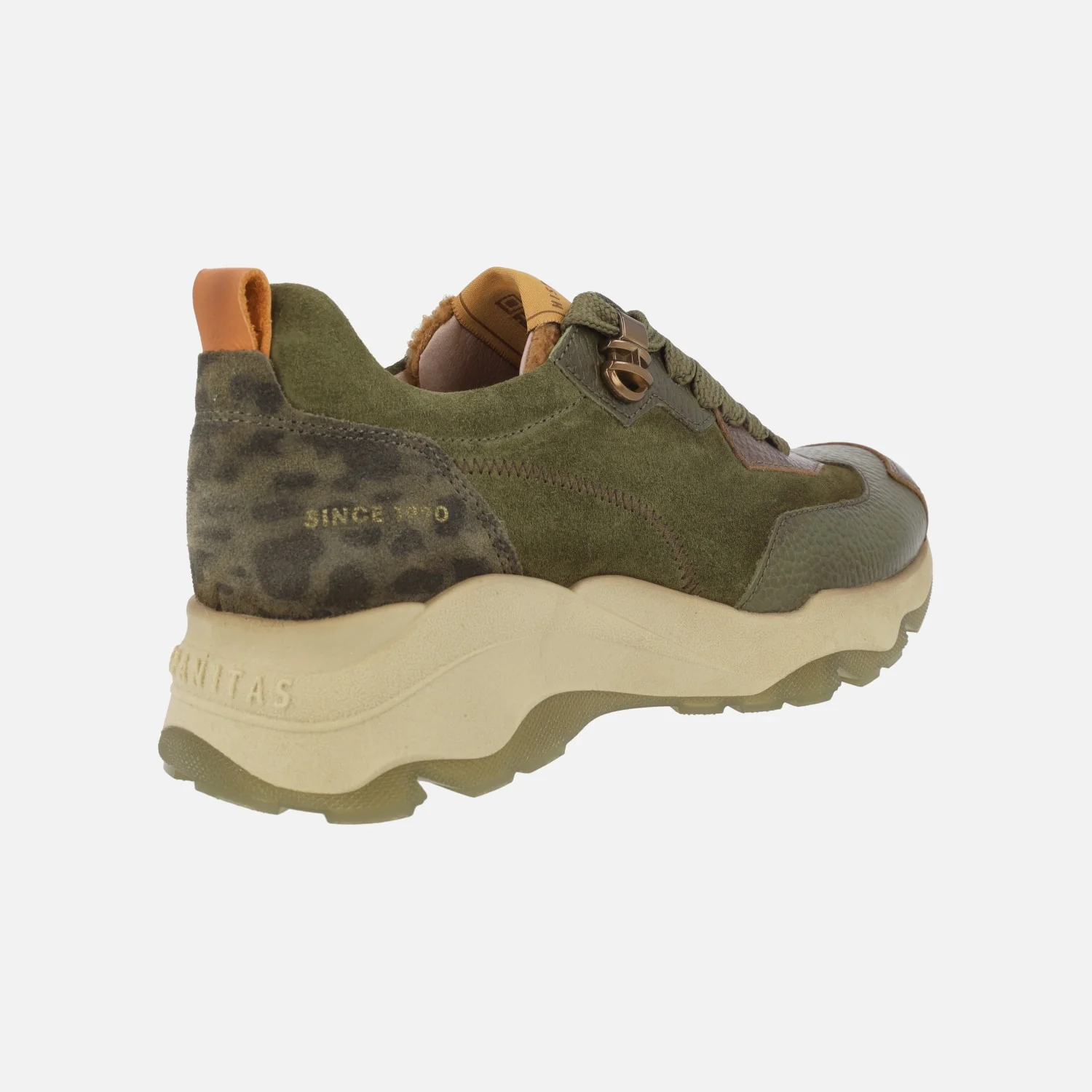 Deportivos Nepal en combinado verde militar con lengüeta de pelo - Image 4