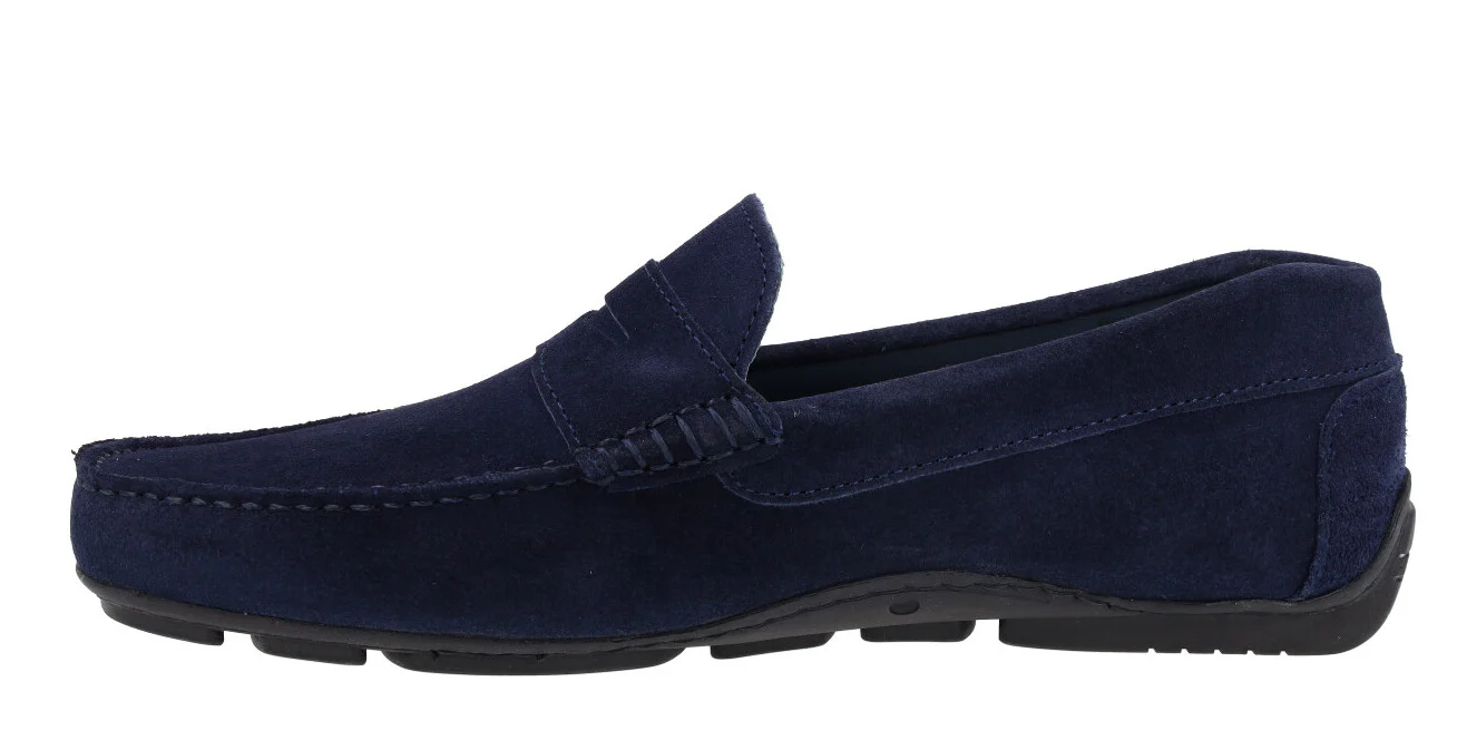 Kiowas con antifaz en serraje azul marino para hombre - Image 3