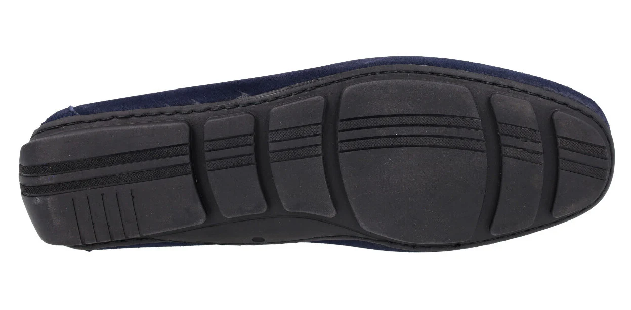 Kiowas con antifaz en serraje azul marino para hombre - Image 5
