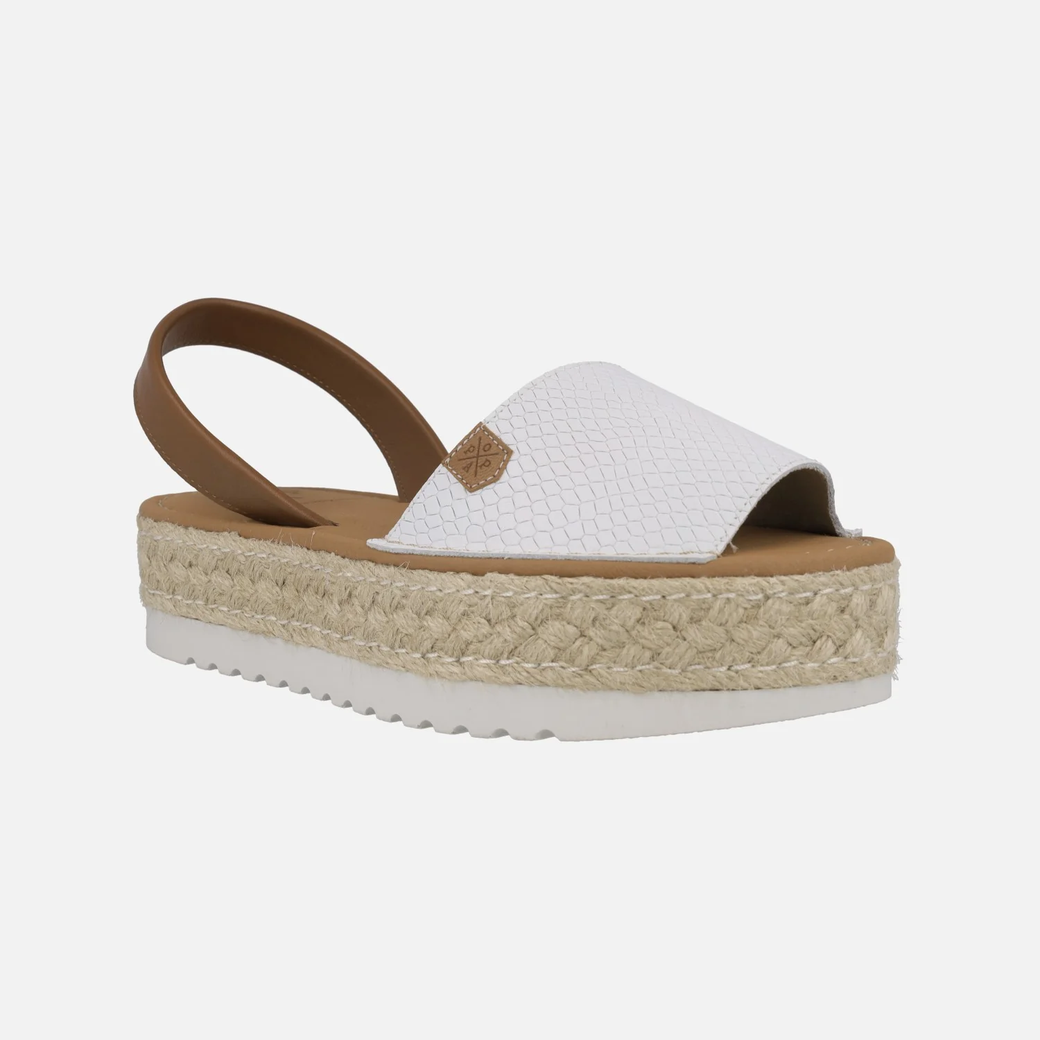 Menorquinas blancas de piel grabada Saona Snake - Image 2