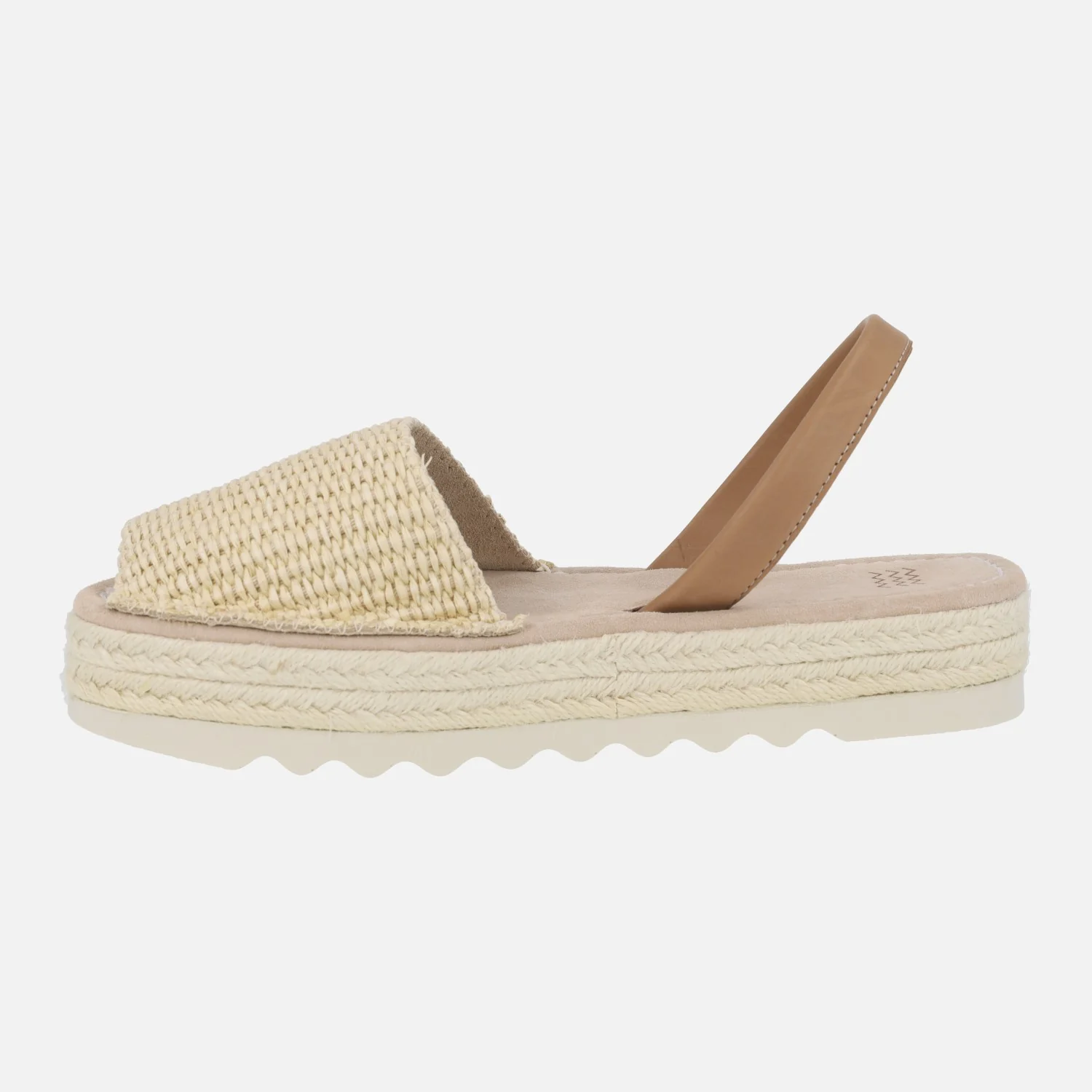 Menorquinas Doble Yute en tejido rafia beige - Image 3