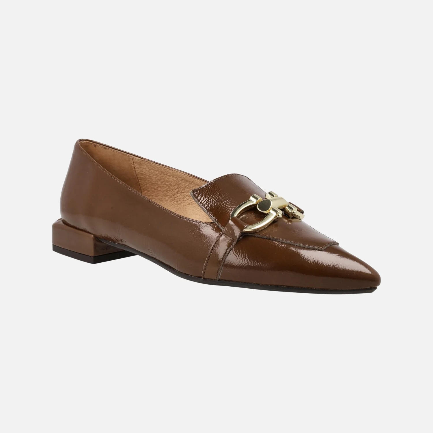 Mocasines de Charol con adorno metálico y copete - Image 2
