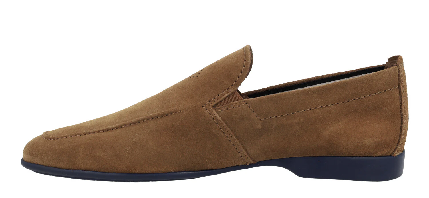 Mocasines de ante con elásticos y piso fino de goma - Image 3