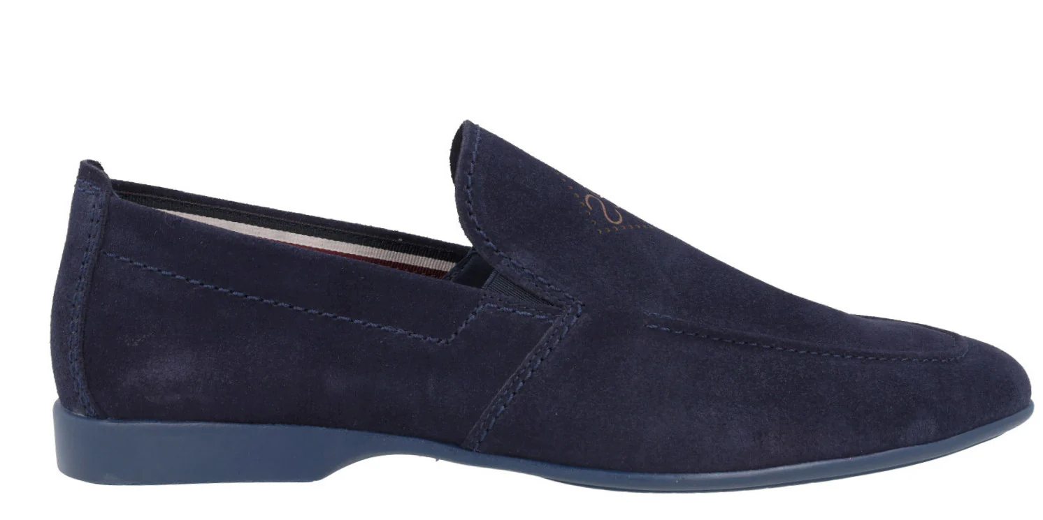 Mocasines de ante con elásticos y piso fino de goma - Image 6