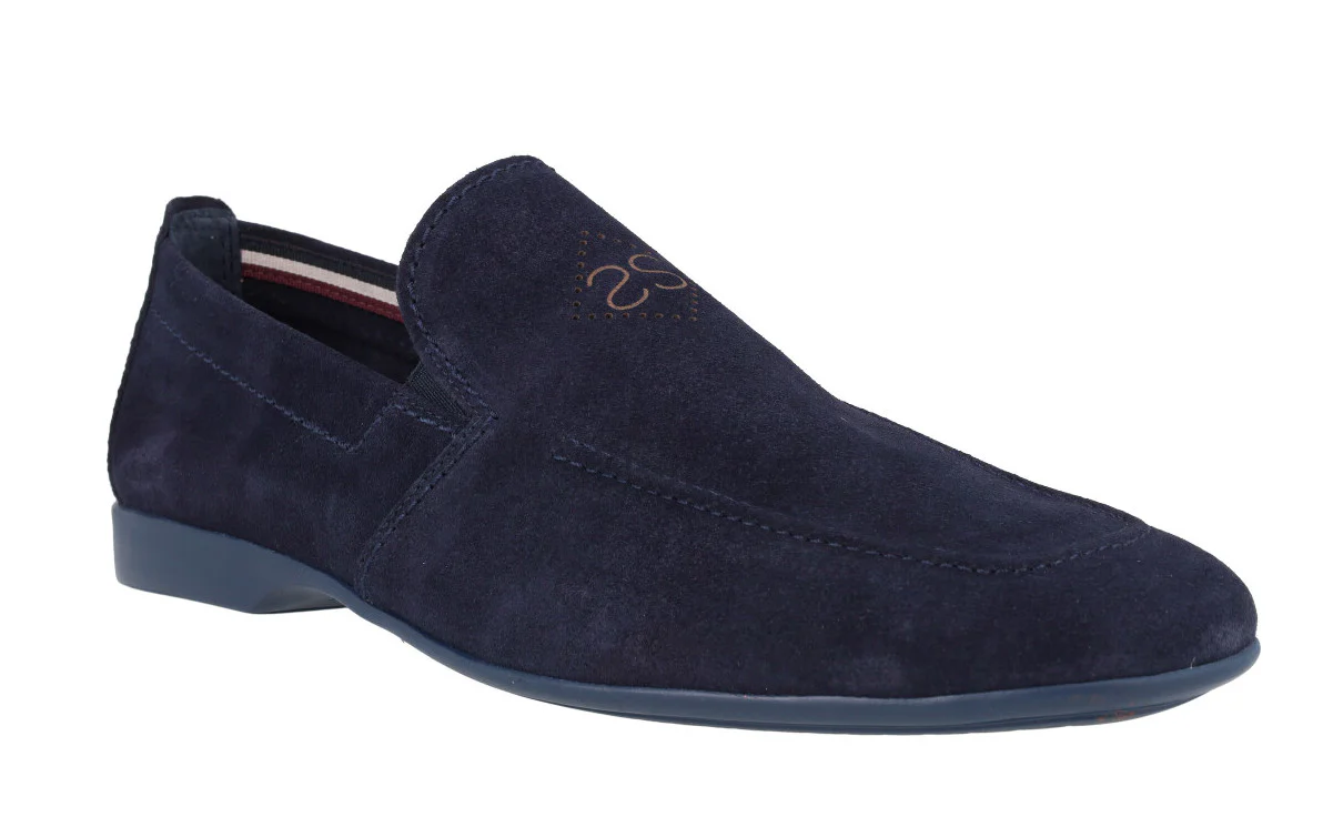 Mocasines de ante con elásticos y piso fino de goma - Image 7