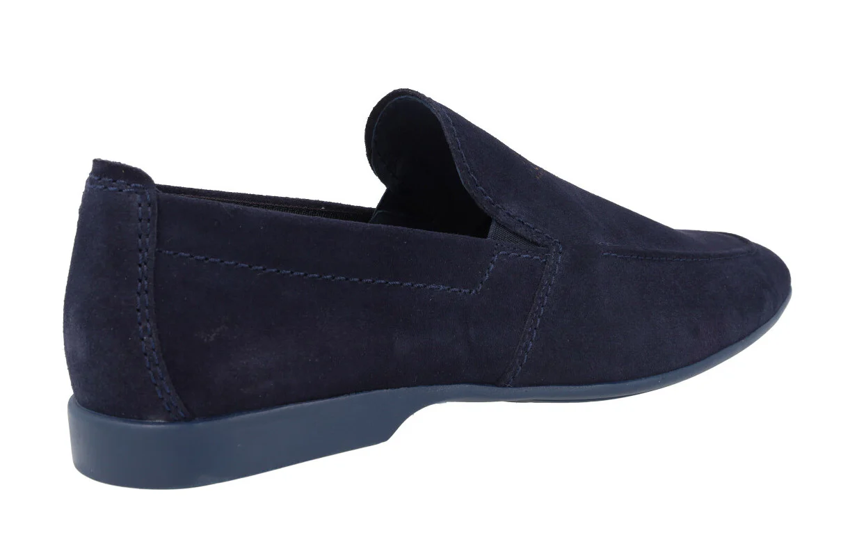 Mocasines de ante con elásticos y piso fino de goma - Image 9