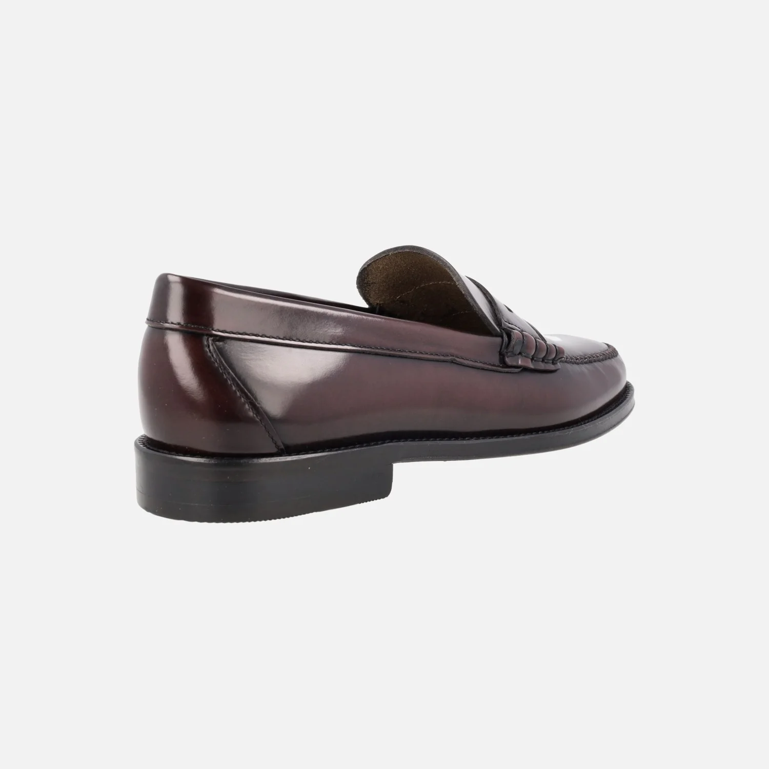 Mocasines Castellanos en piel antik con antifaz y suela de cuero - Image 10
