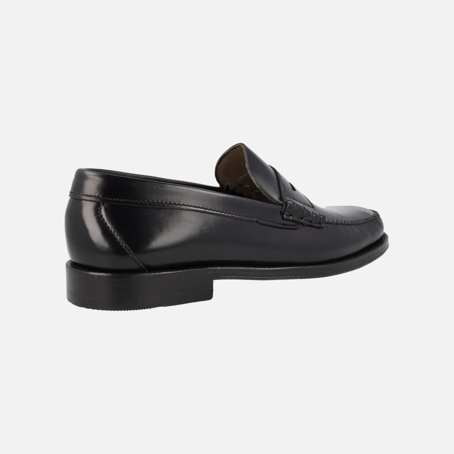 Mocasines Castellanos en piel antik con antifaz y suela de cuero - Image 3