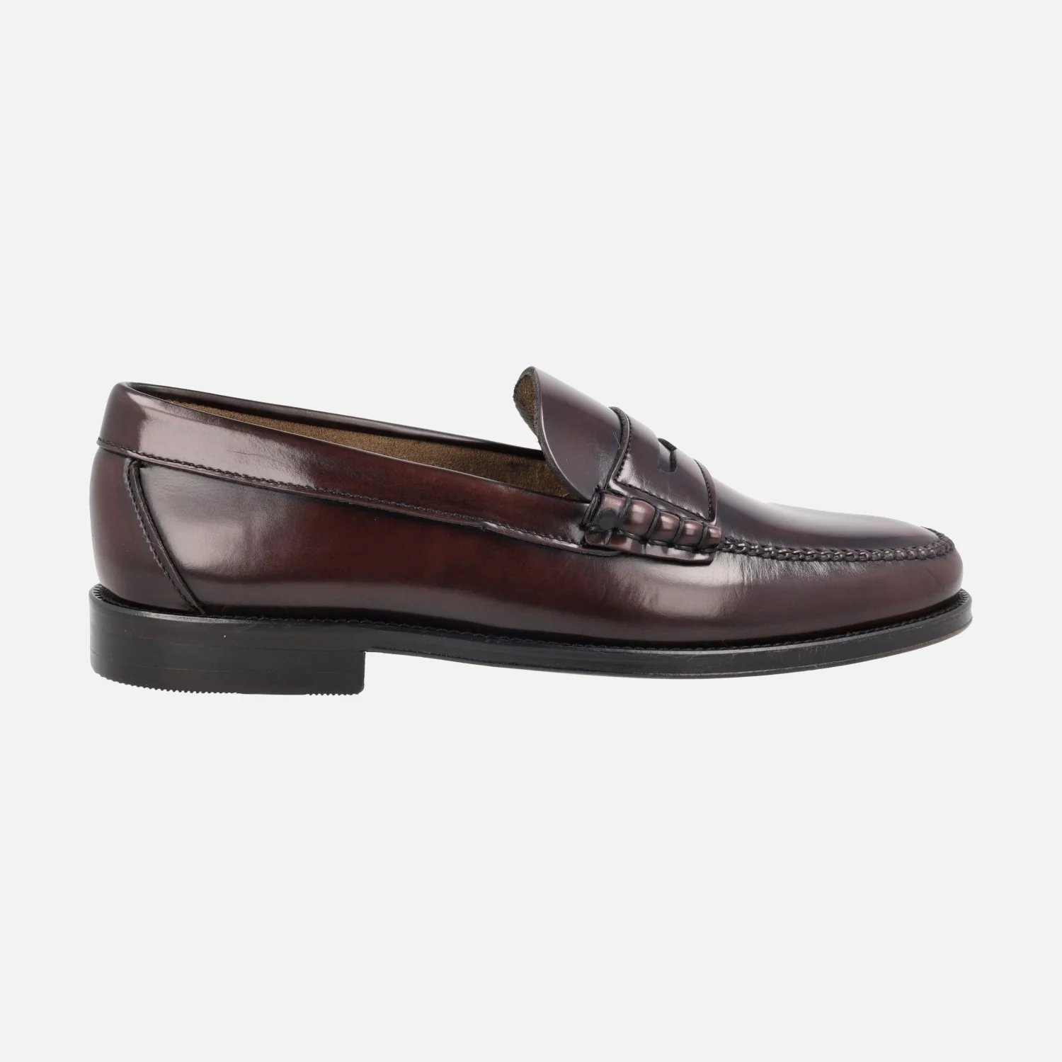 Mocasines Castellanos en piel antik con antifaz y suela de cuero - Image 7