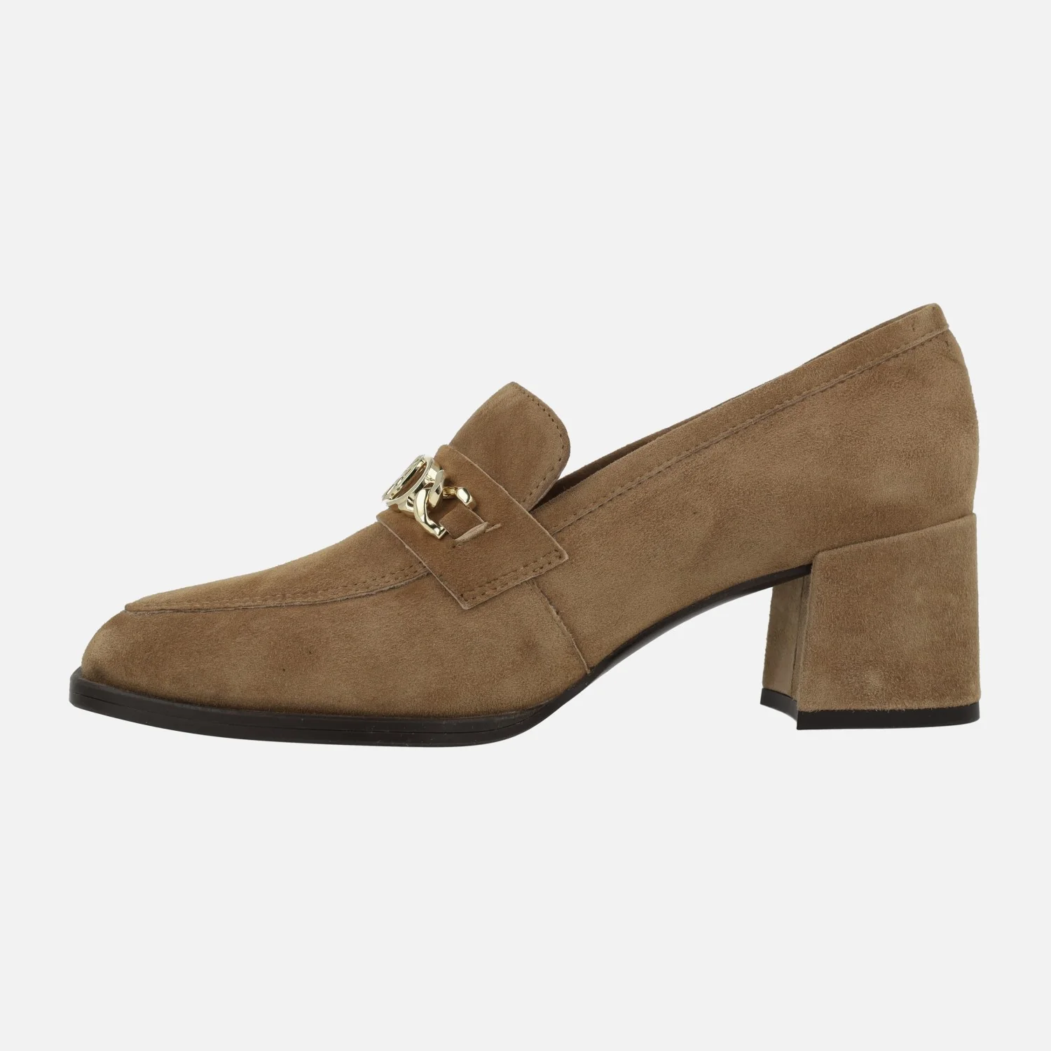 Mocasines con adorno metálico y tacón ancho Megan - Image 8