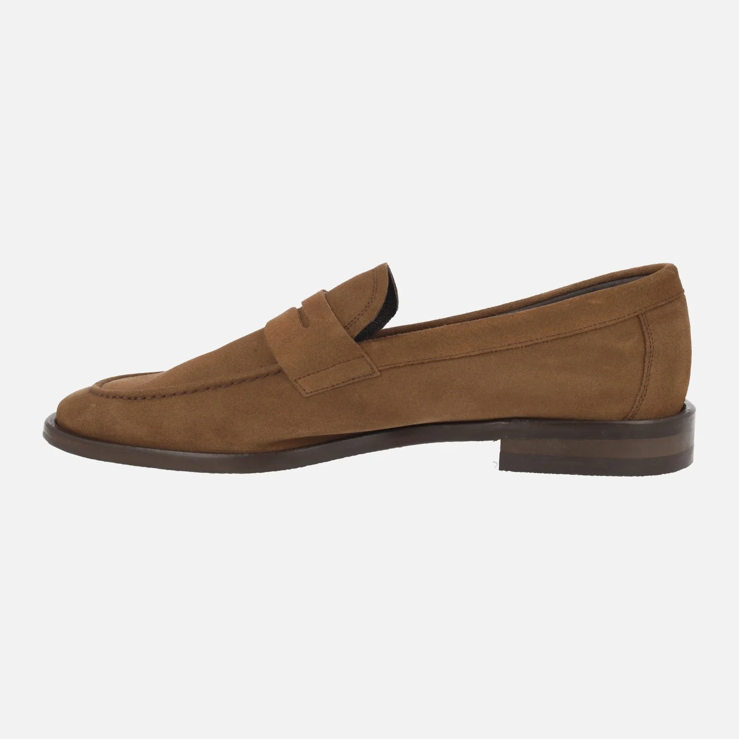 Mocasines con antifaz Casa Campo para hombre en serraje camel - Image 3
