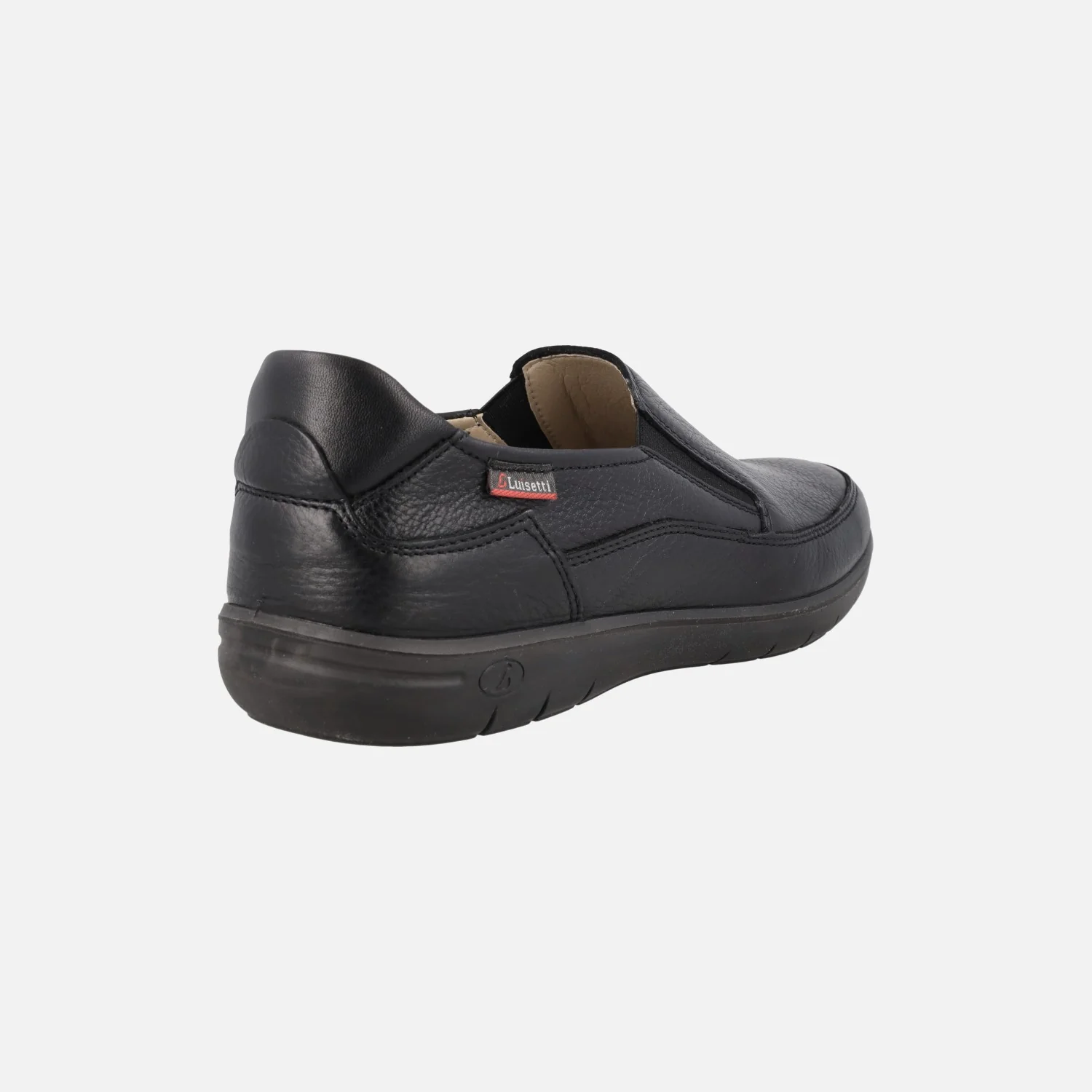 Mocasines confort de piel con elásticos laterales para hombre - Image 3