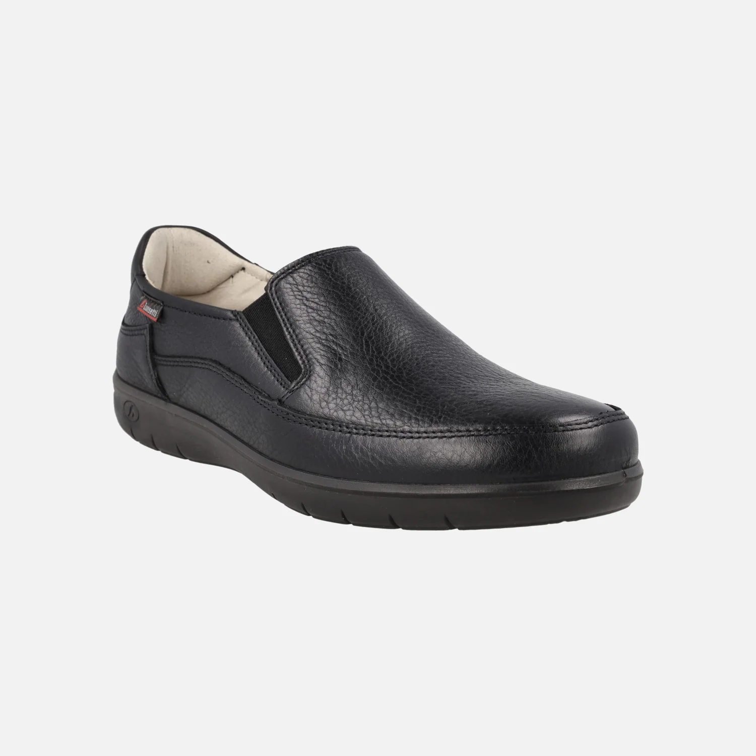 Mocasines confort de piel con elásticos laterales para hombre - Image 4