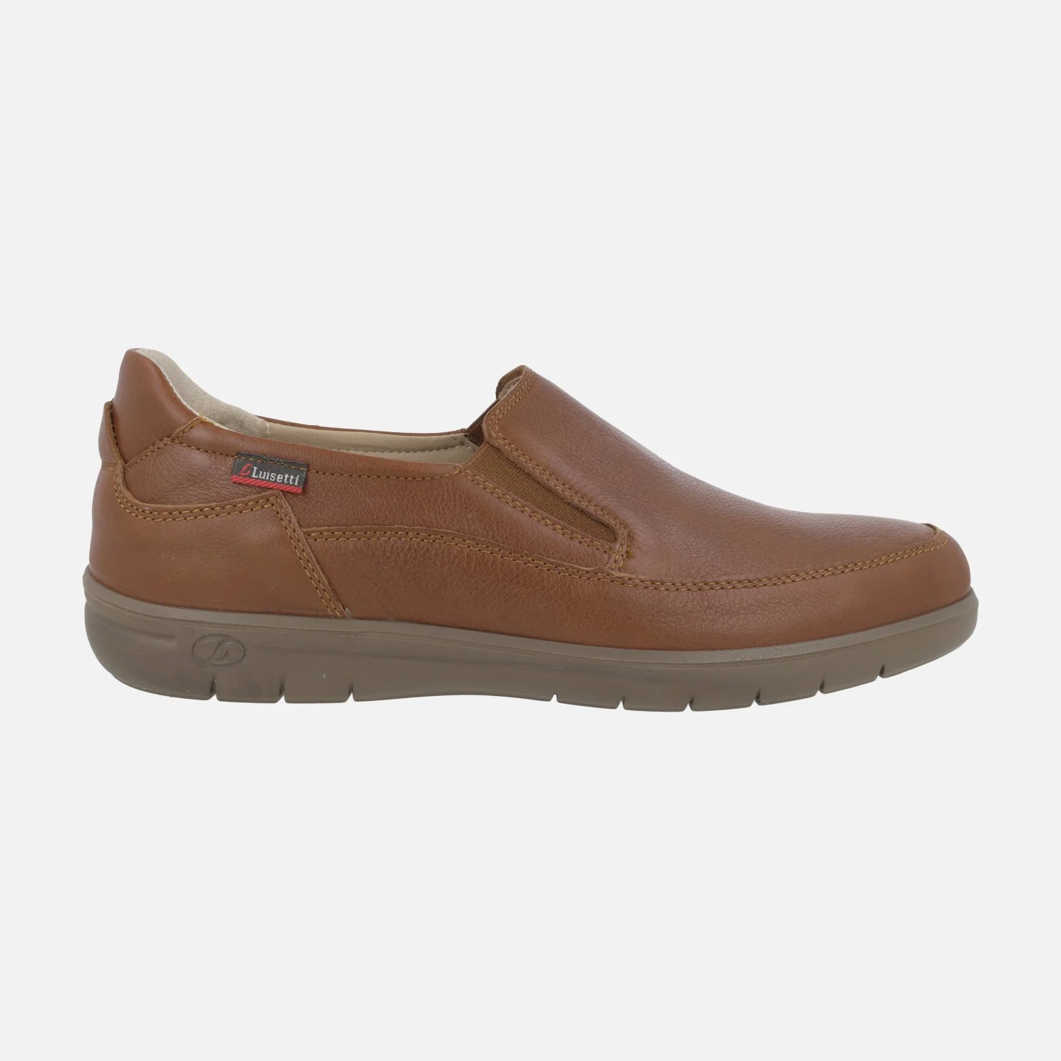 Mocasines confort de piel con elásticos laterales para hombre - Image 7