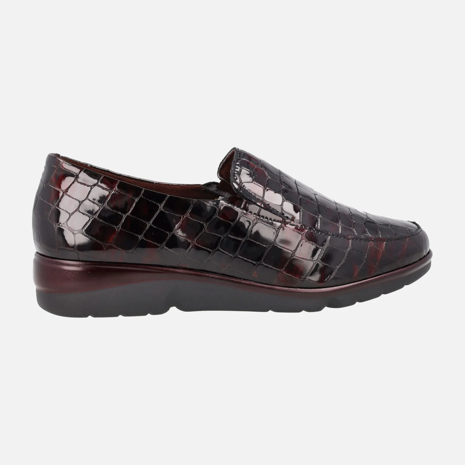 Mocasines confort en coco charol con elásticos laterales - Image 6