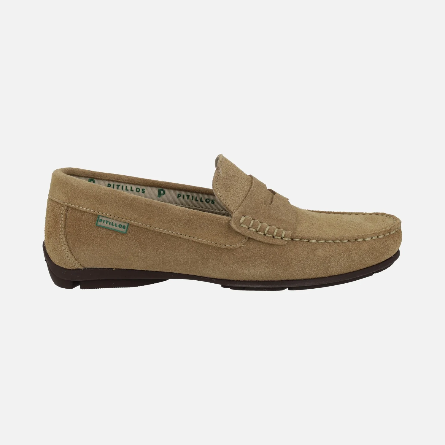 Mocasines confort para hombre en serraje con adorno de antifaz - Image 7