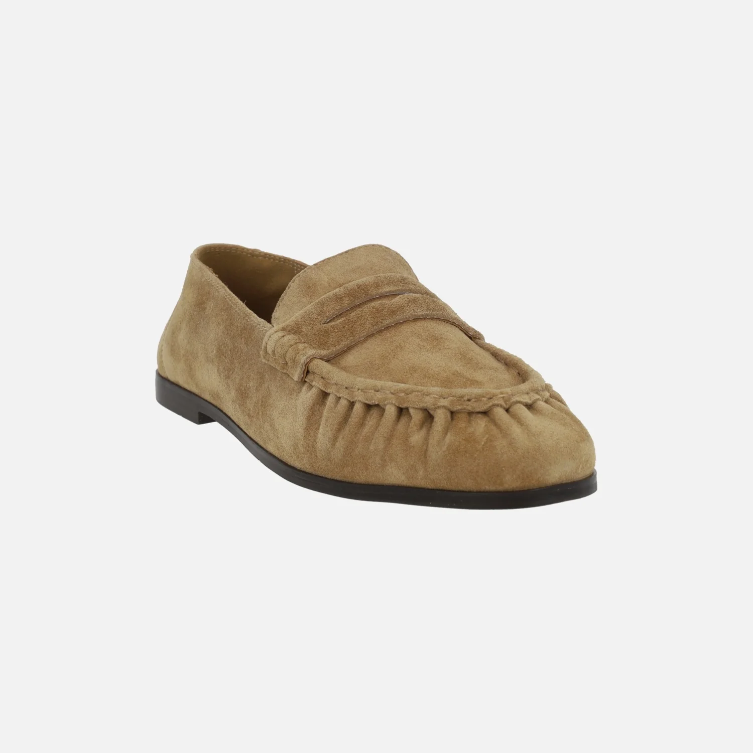 Mocasines de ante camel con puntera fruncida y antifaz Atoka - Image 2