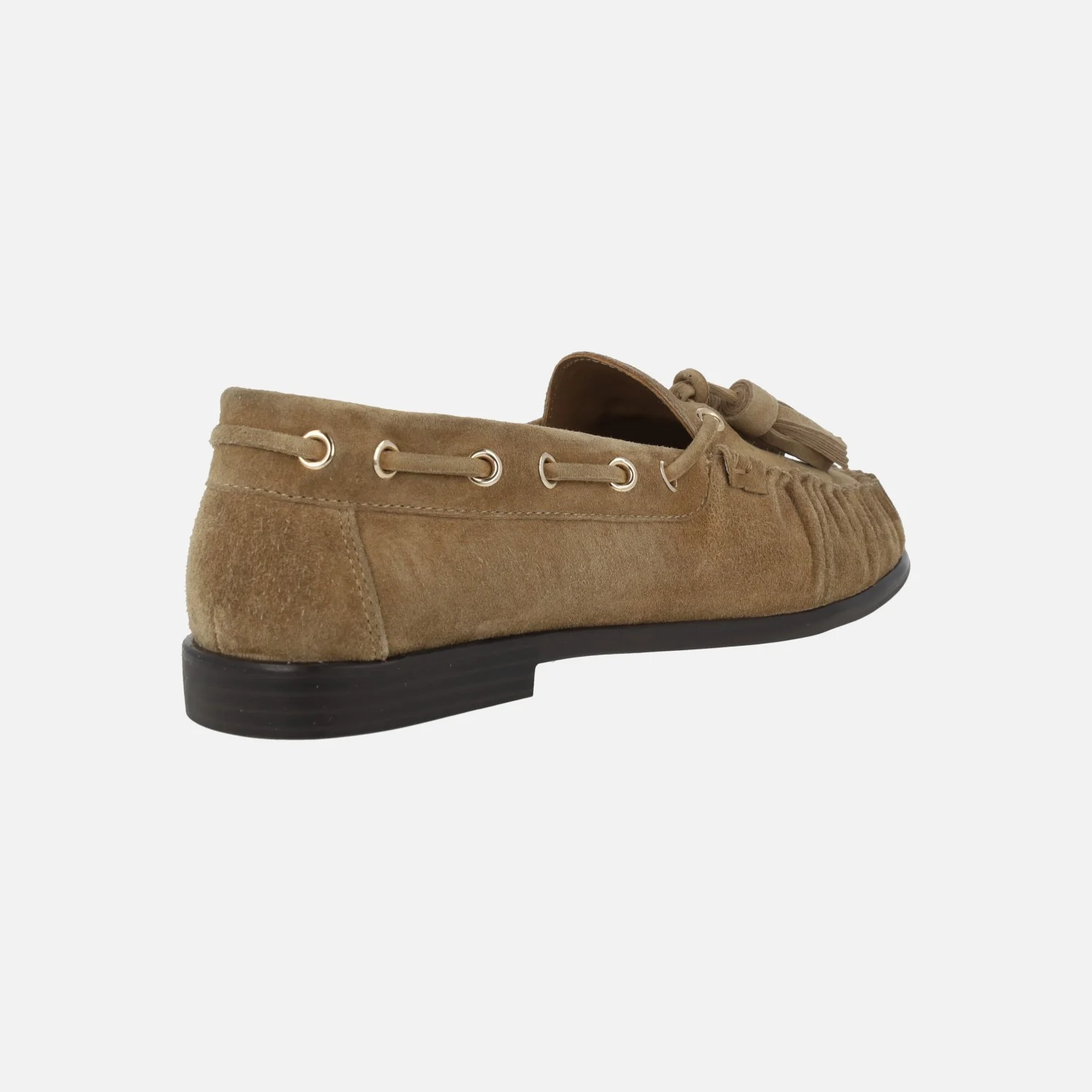 Mocasines de ante camel con puntera fruncida y borlas Shawnee - Image 4