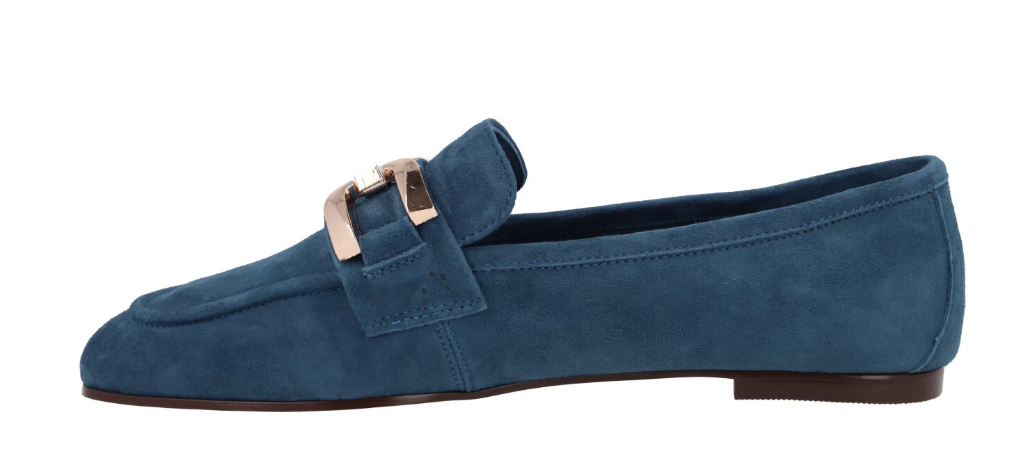 Mocasines de ante con adorno metálico para mujer Frida - Image 3
